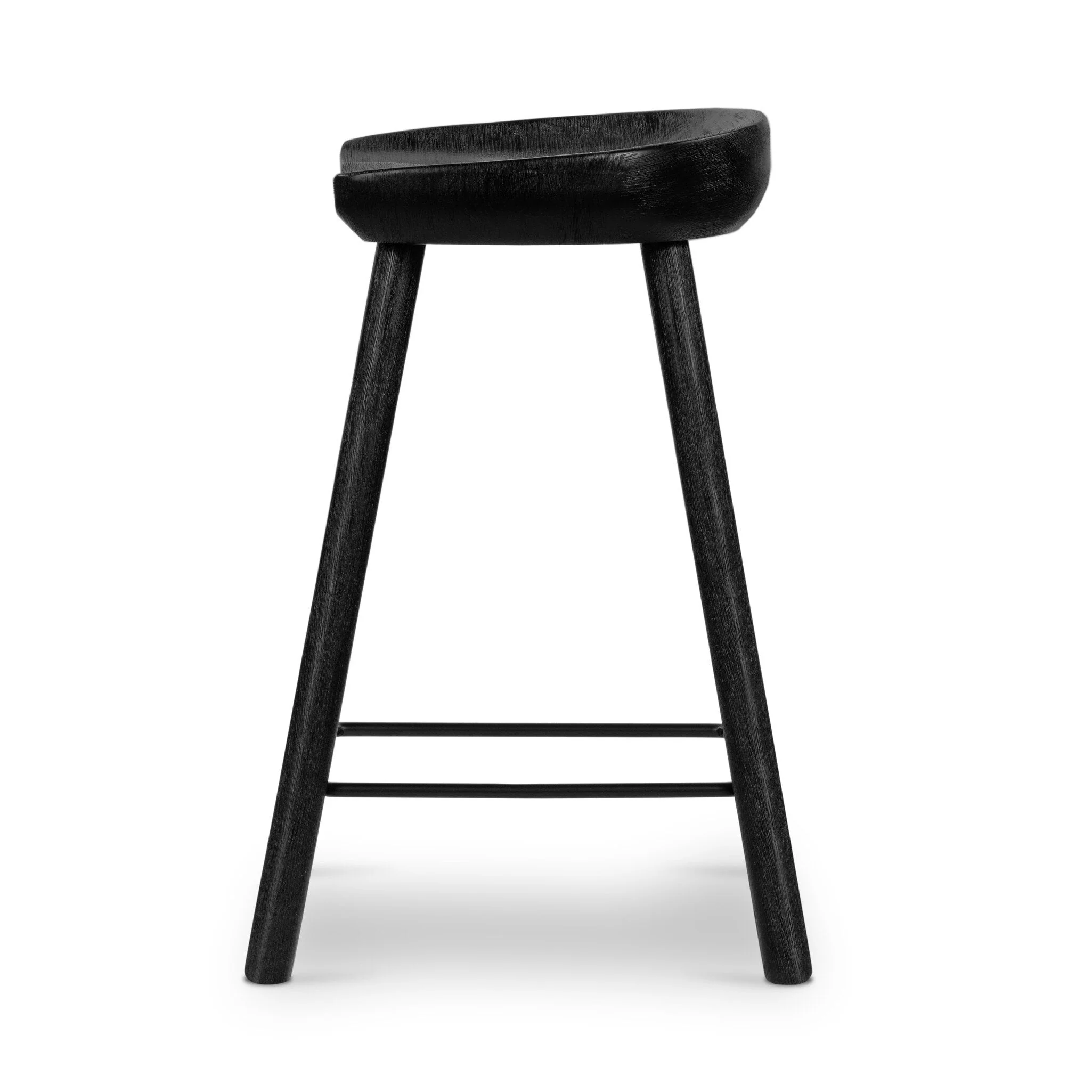 Barrett Counter Stool - Matte Black Parawood - Image 3