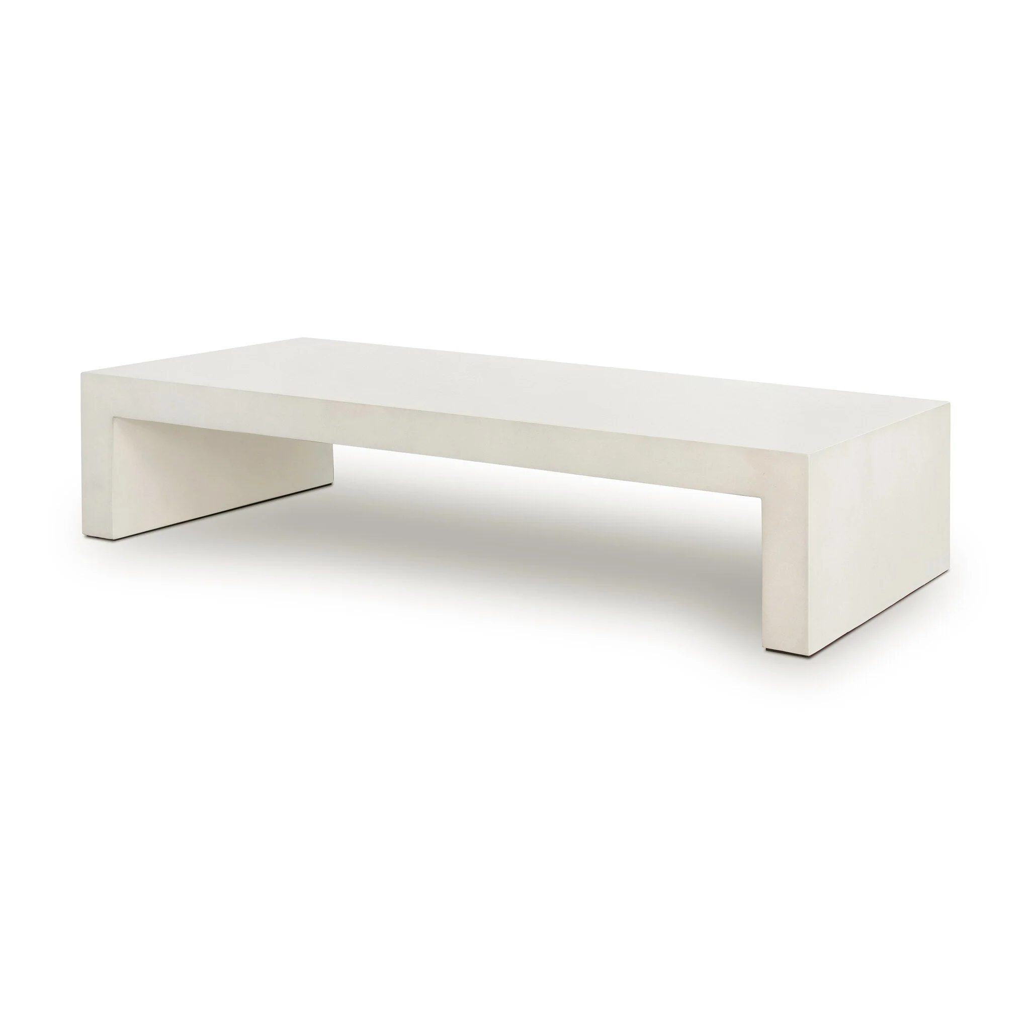 Parish Coffee Table - White Concrete - Image 2
