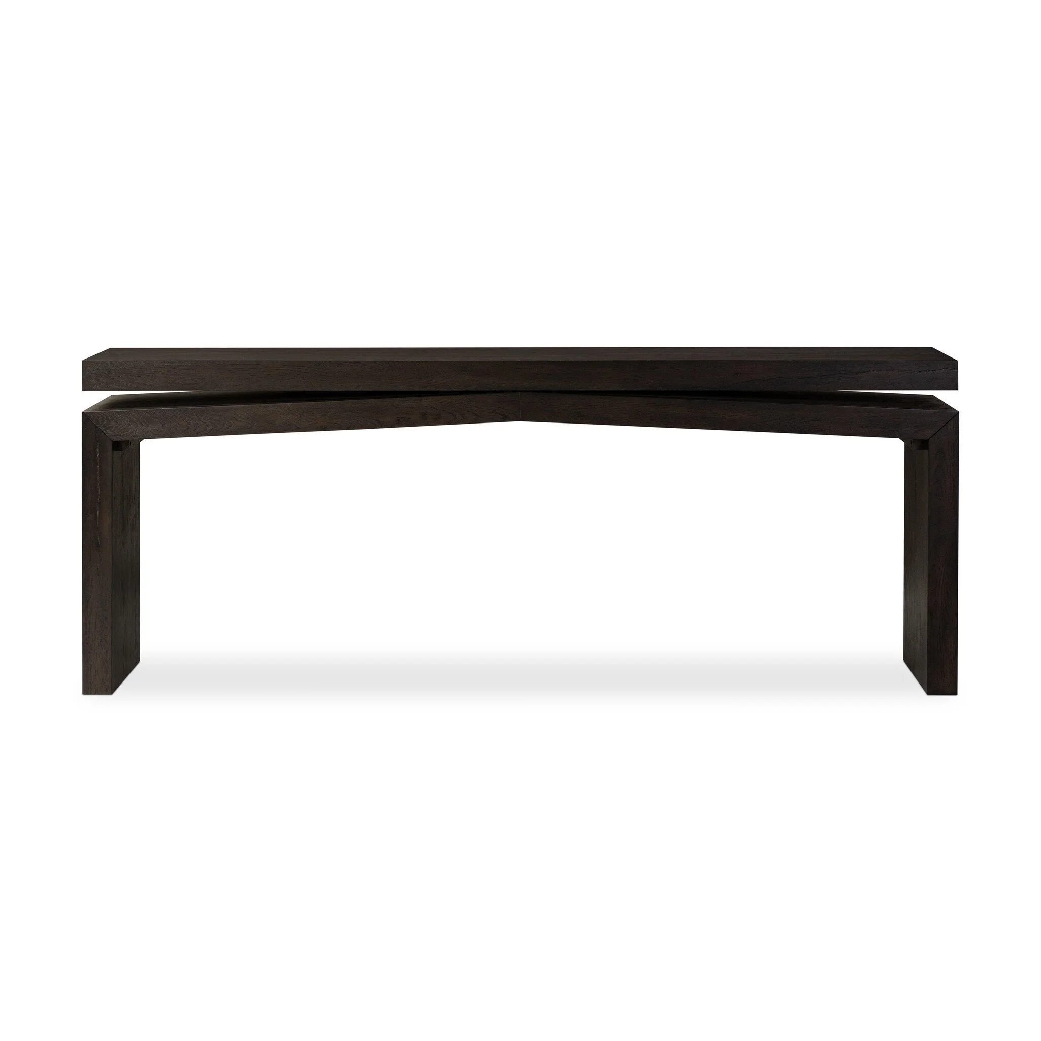 Matthes Console Table – 79″ – Smoked Black Veneer
