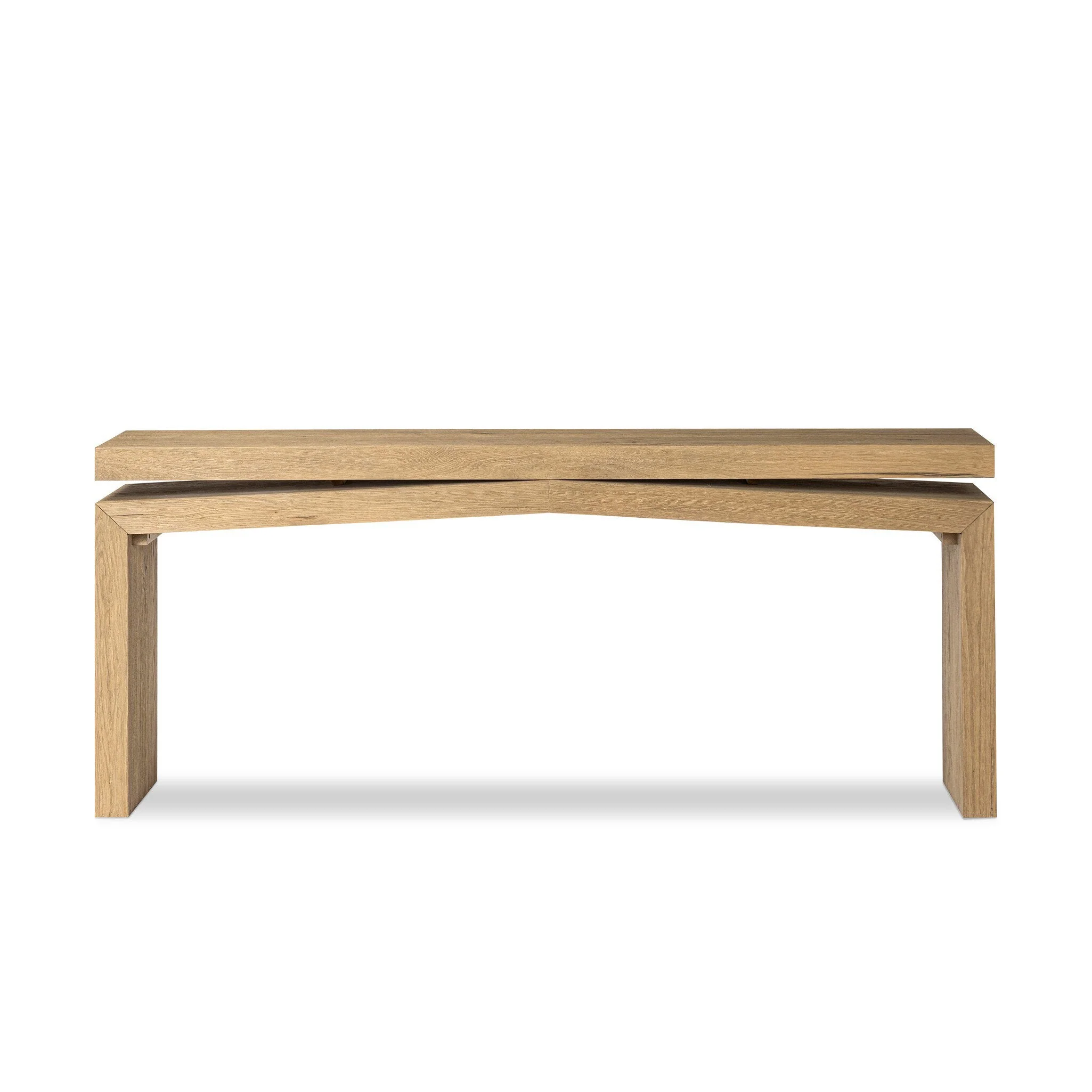 Matthes Console Table – 79″ – Worn Oak Veneer