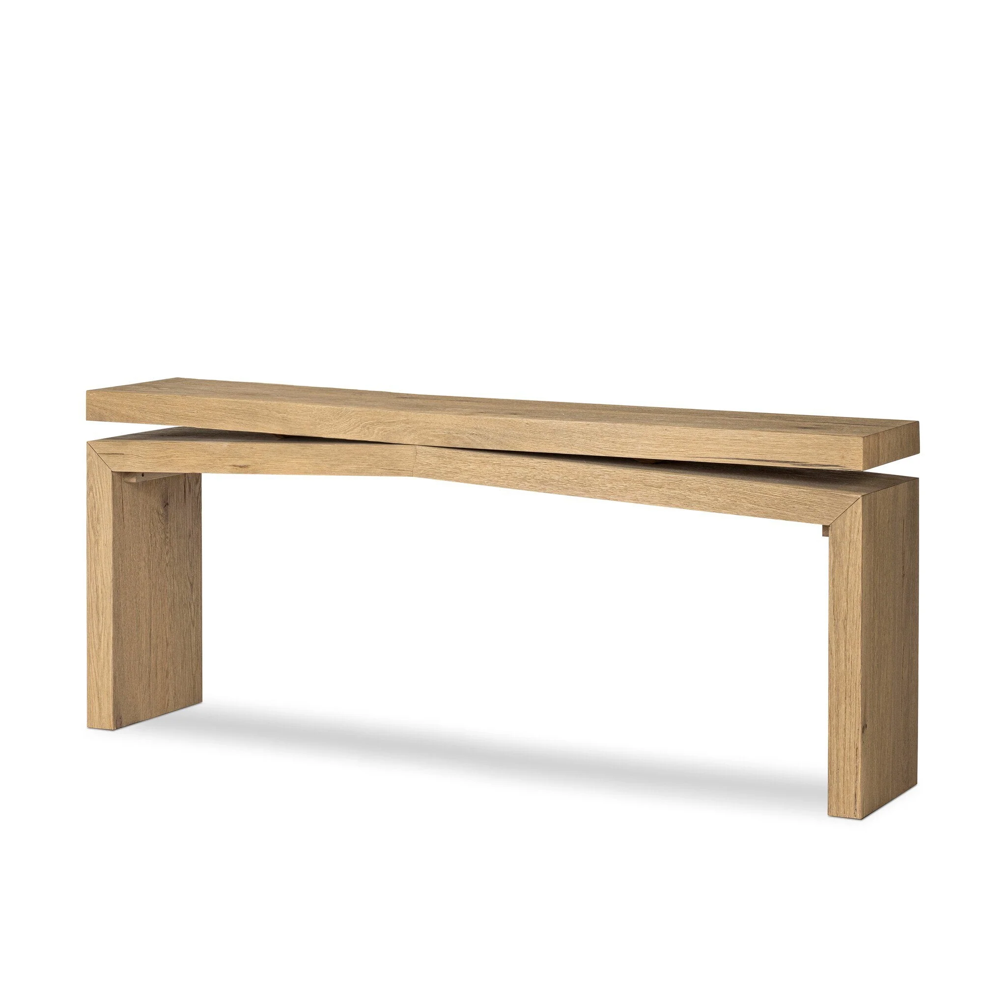 Matthes Console Table - 79" - Worn Oak Veneer - Image 2