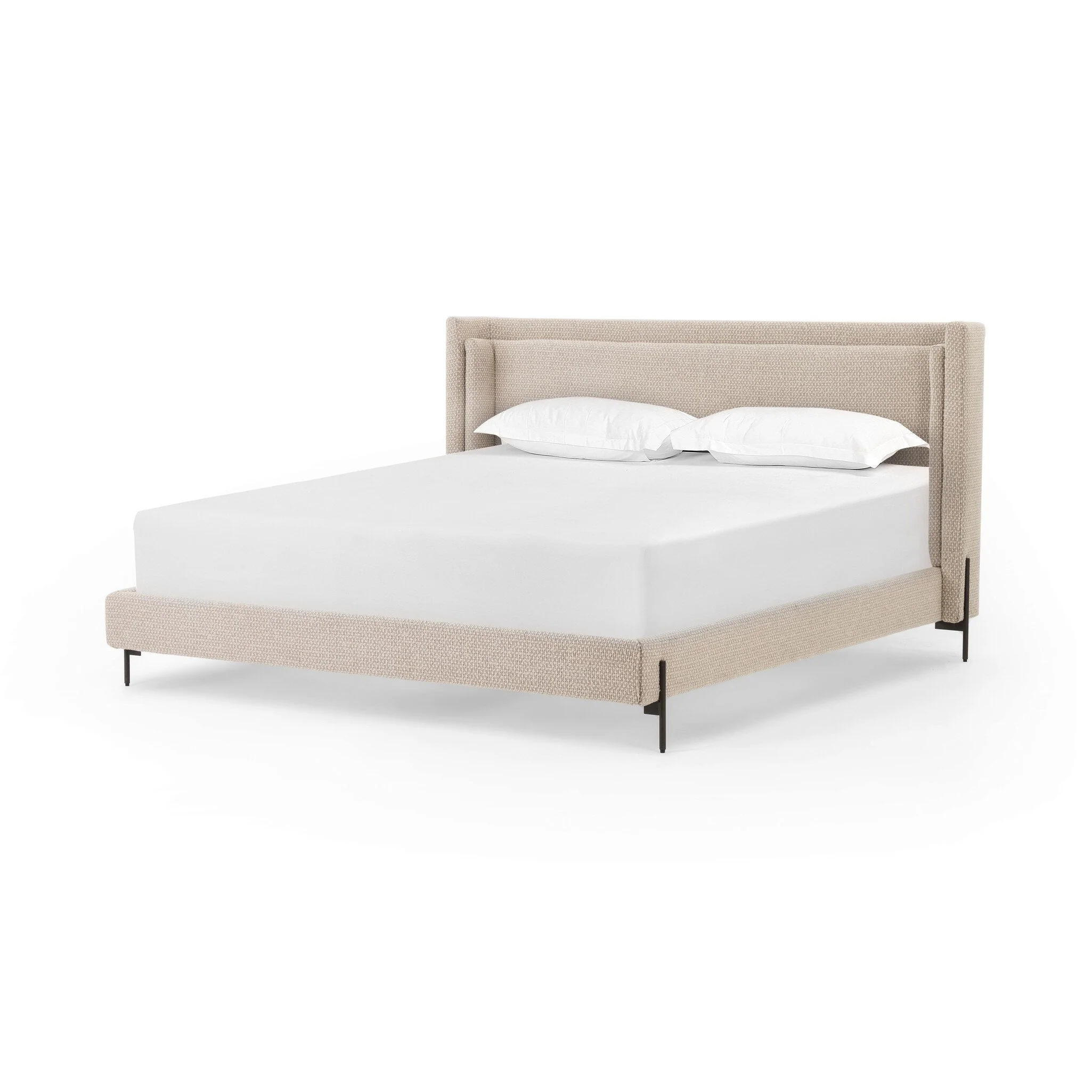Dobson Bed - Perin Oatmeal | King - Image 2