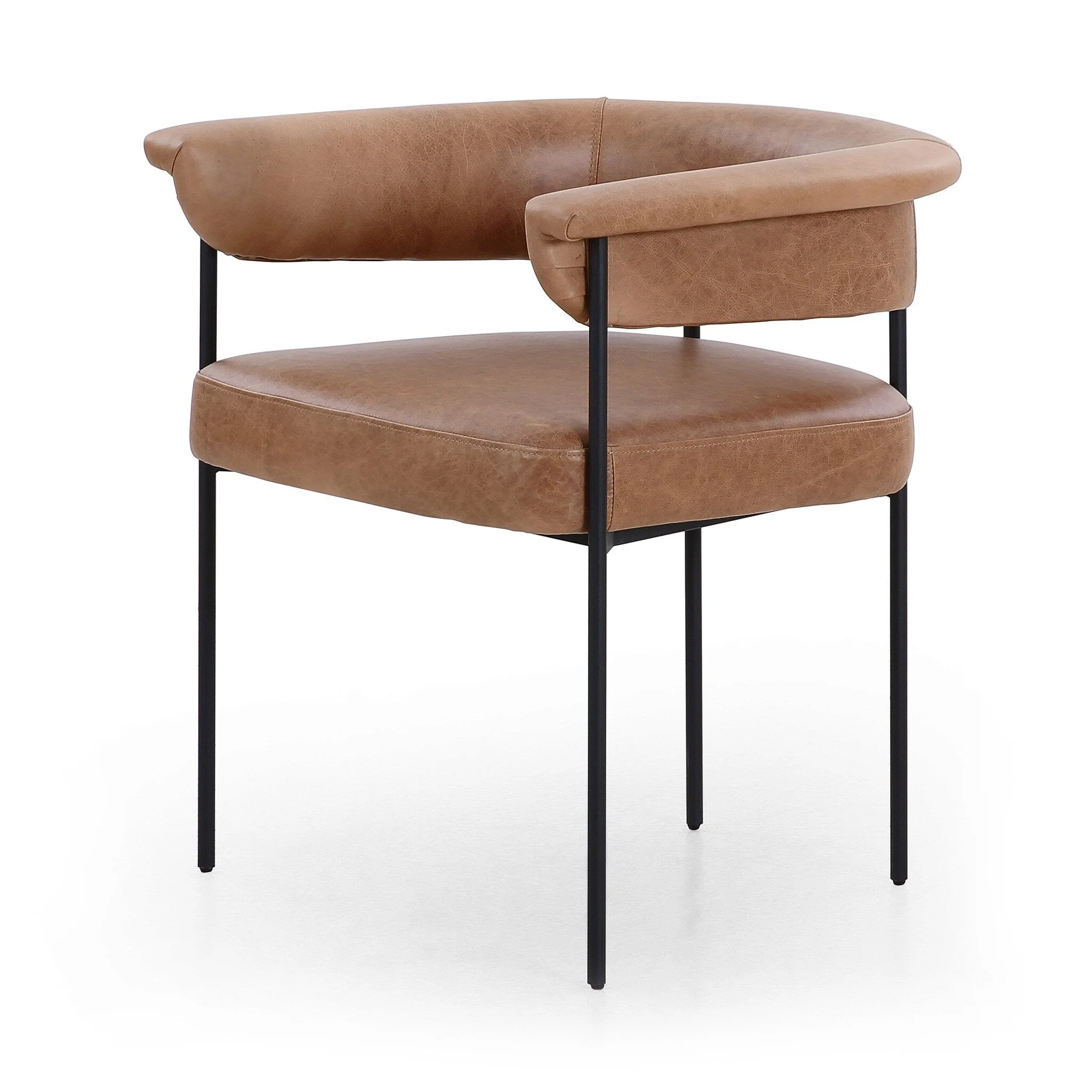Carrie Dining Chair - Chaps Saddle - Image 2
