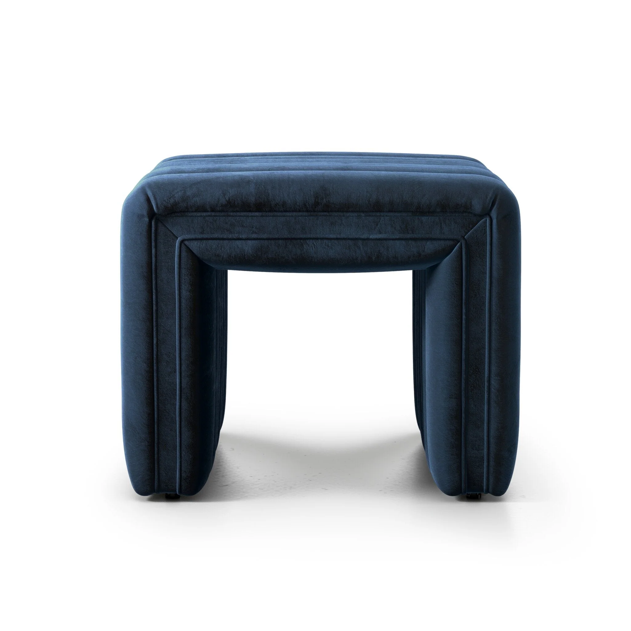Augustine Ottoman-21″ – Sapphire Navy
