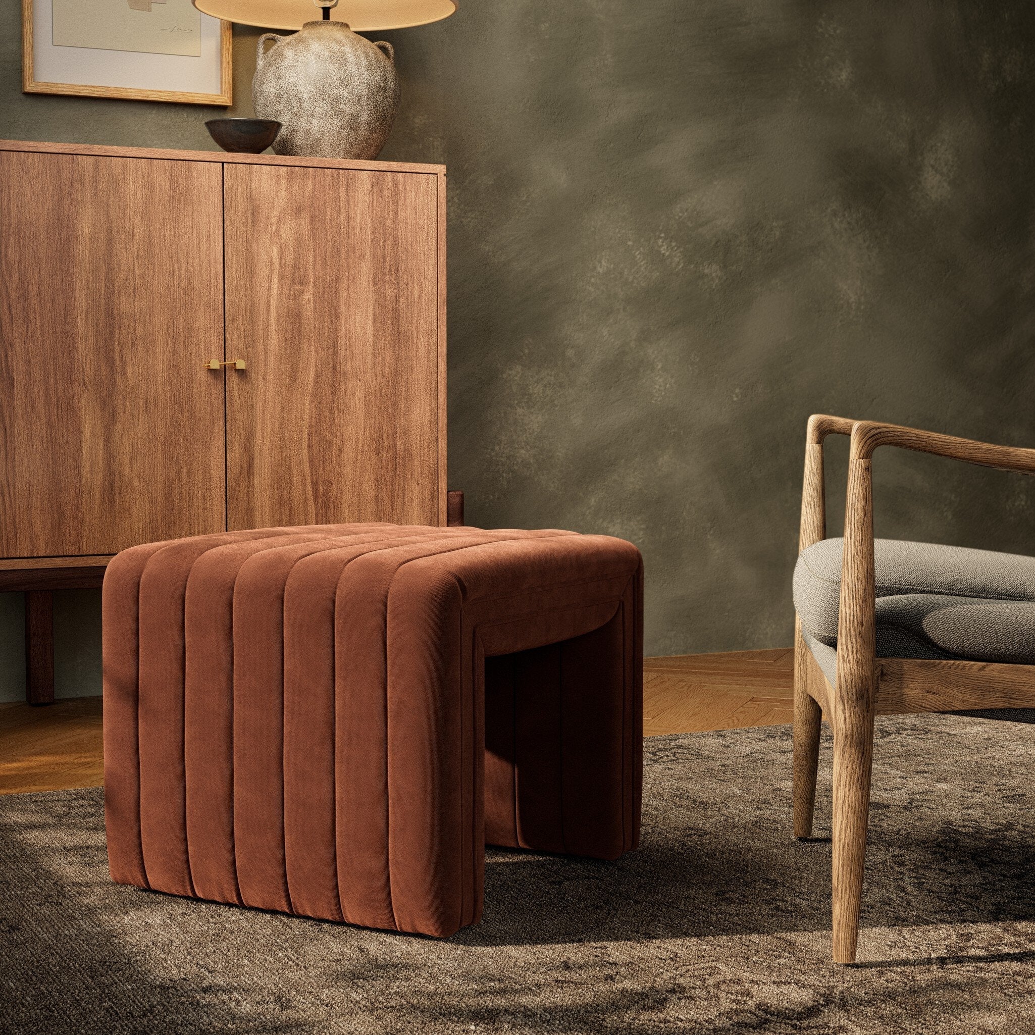 Augustine Ottoman-21" - Surrey Auburn - Image 3