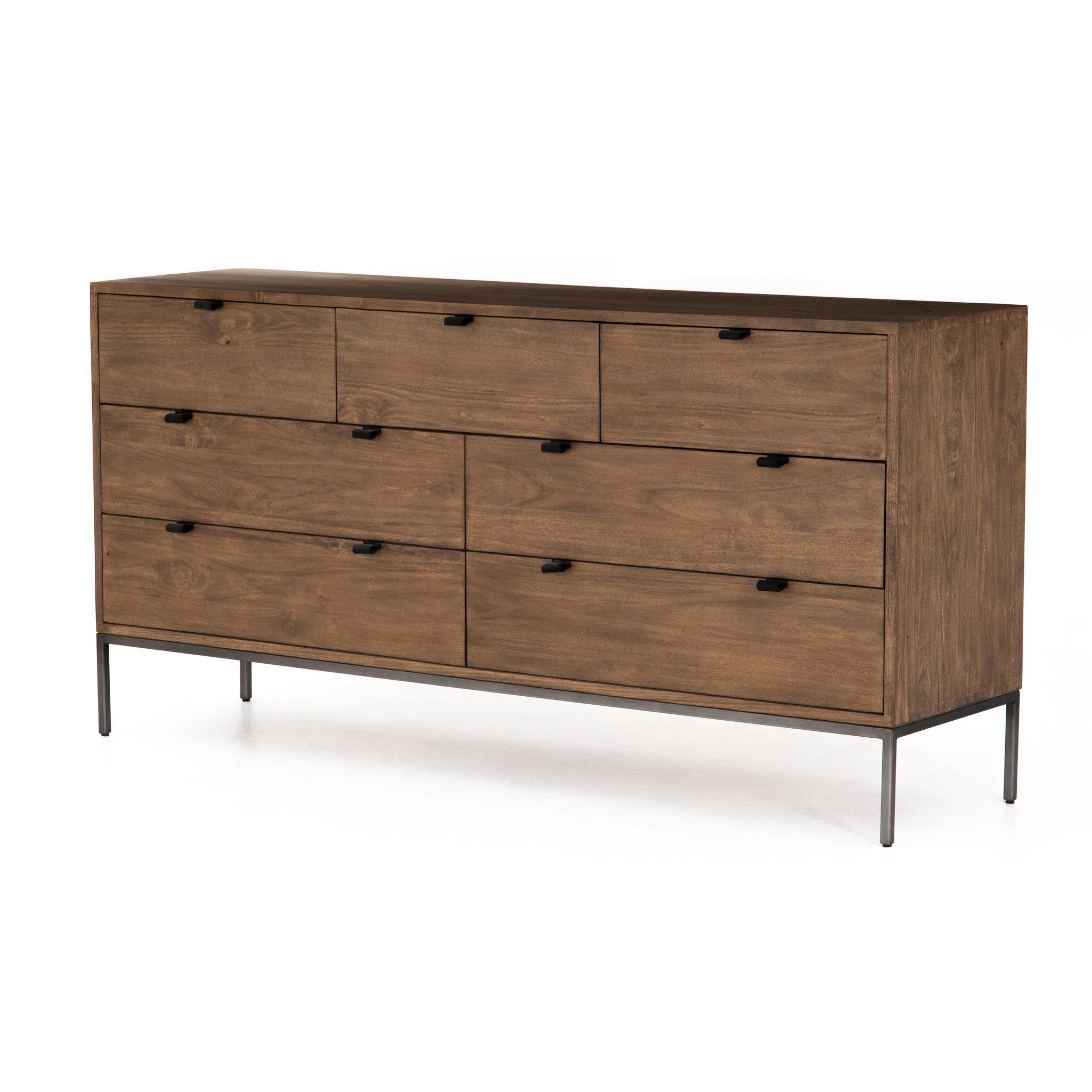 Trey 7 Drawer Dresser - Auburn Poplar - Image 2