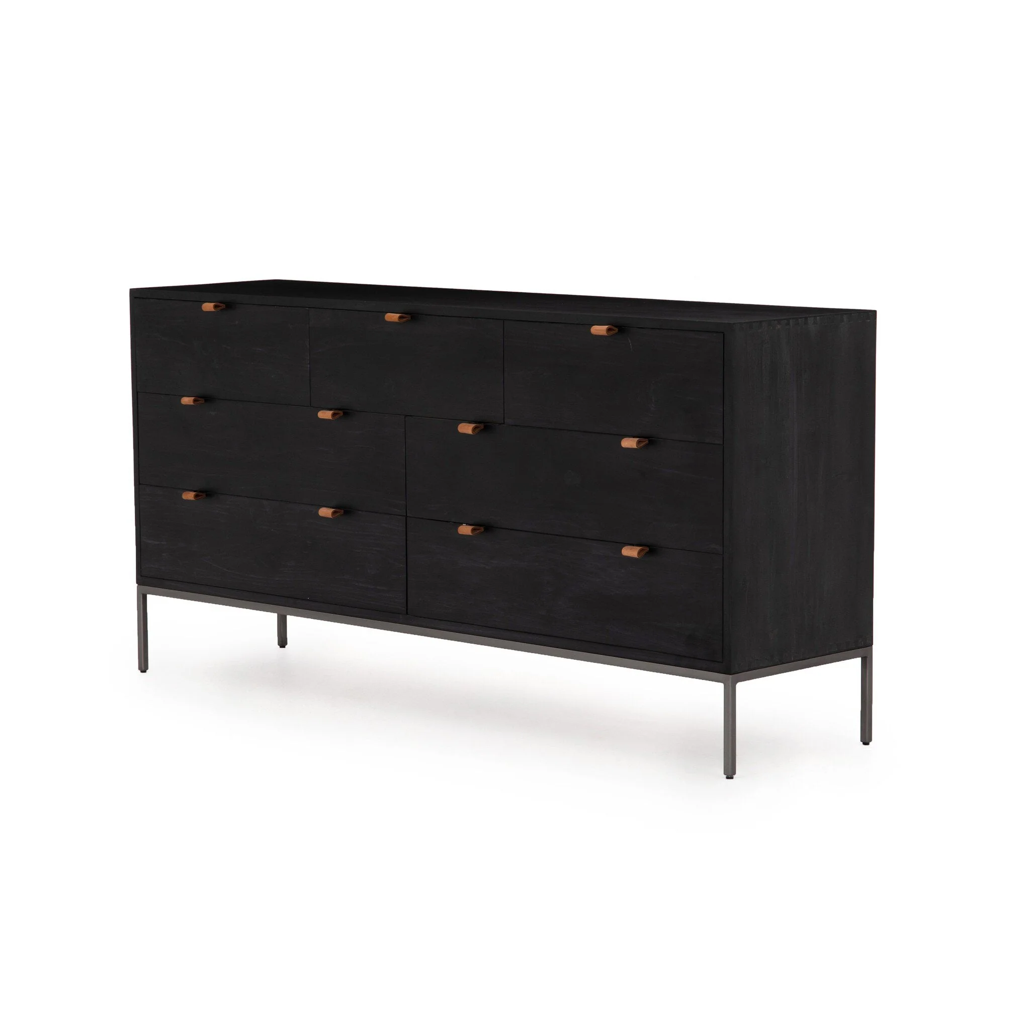 Trey 7 Drawer Dresser - Black Wash Poplar - Image 2