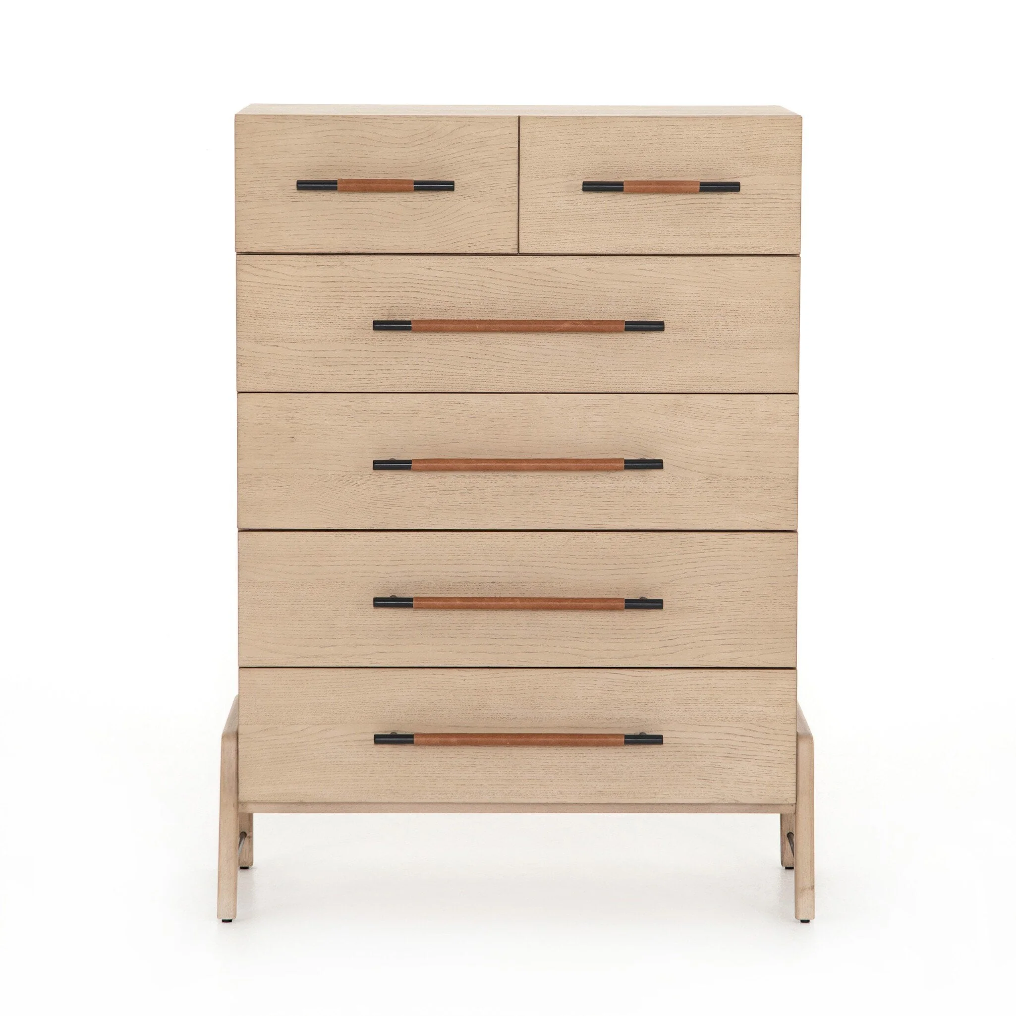 Rosedale 6 Drawer Tall Dresser - Yucca Oak Veneer - Image 1