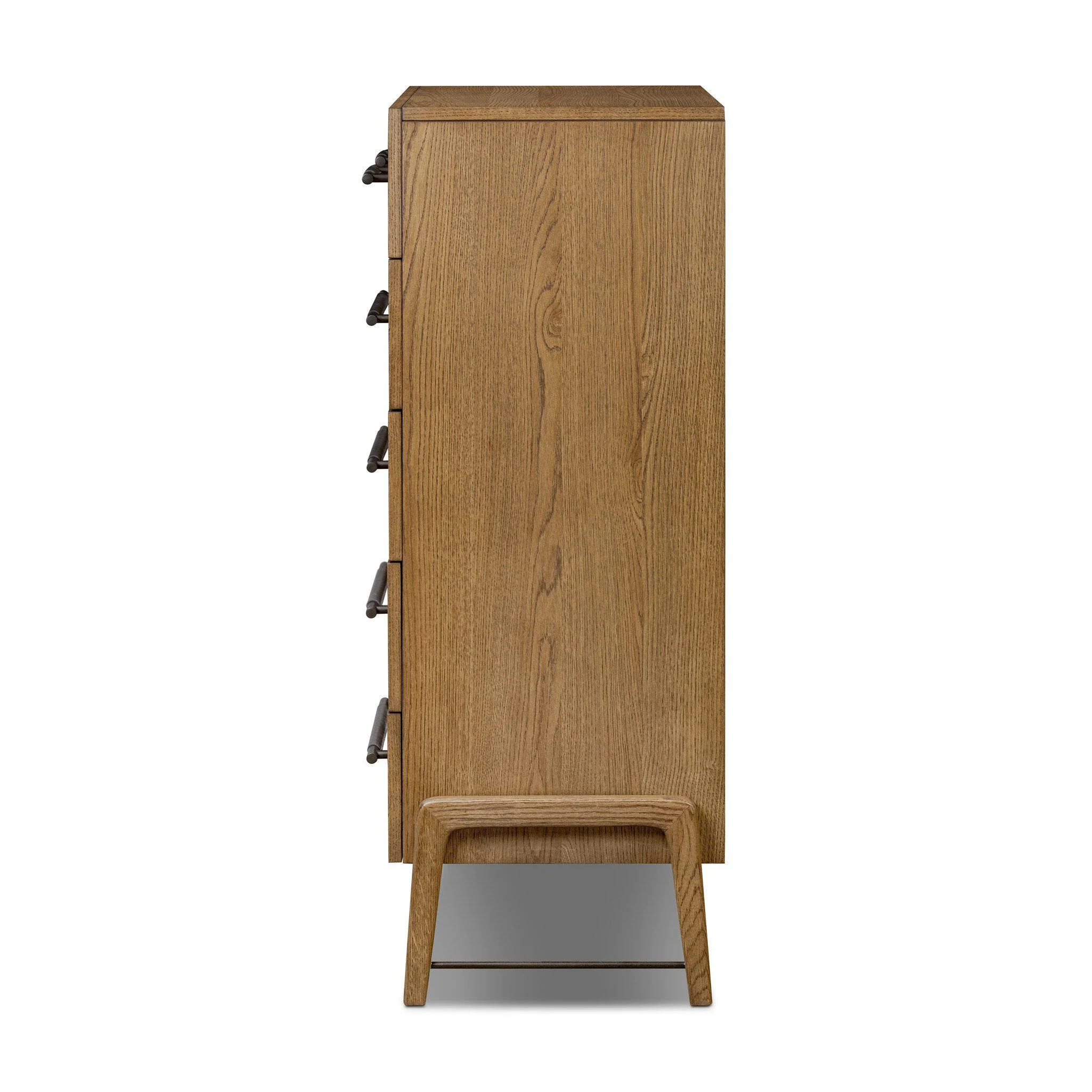 Rosedale 6 Drawer Tall Dresser - Amber Oak Veneer - Image 3