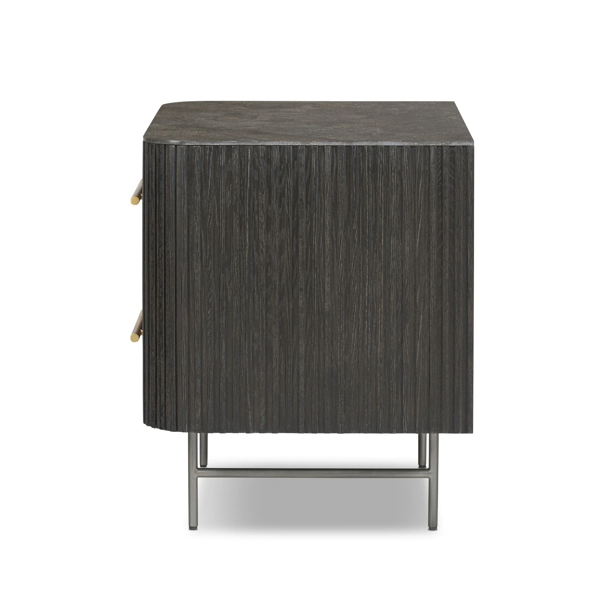 Fletcher Nightstand - Distressed Black - Image 3