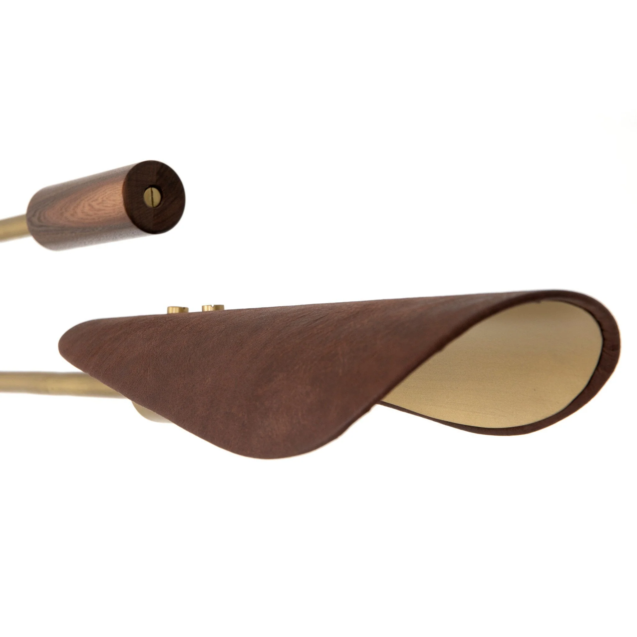 Astrid Chandelier - Antique Brass | Dark Brown Leather - Image 2