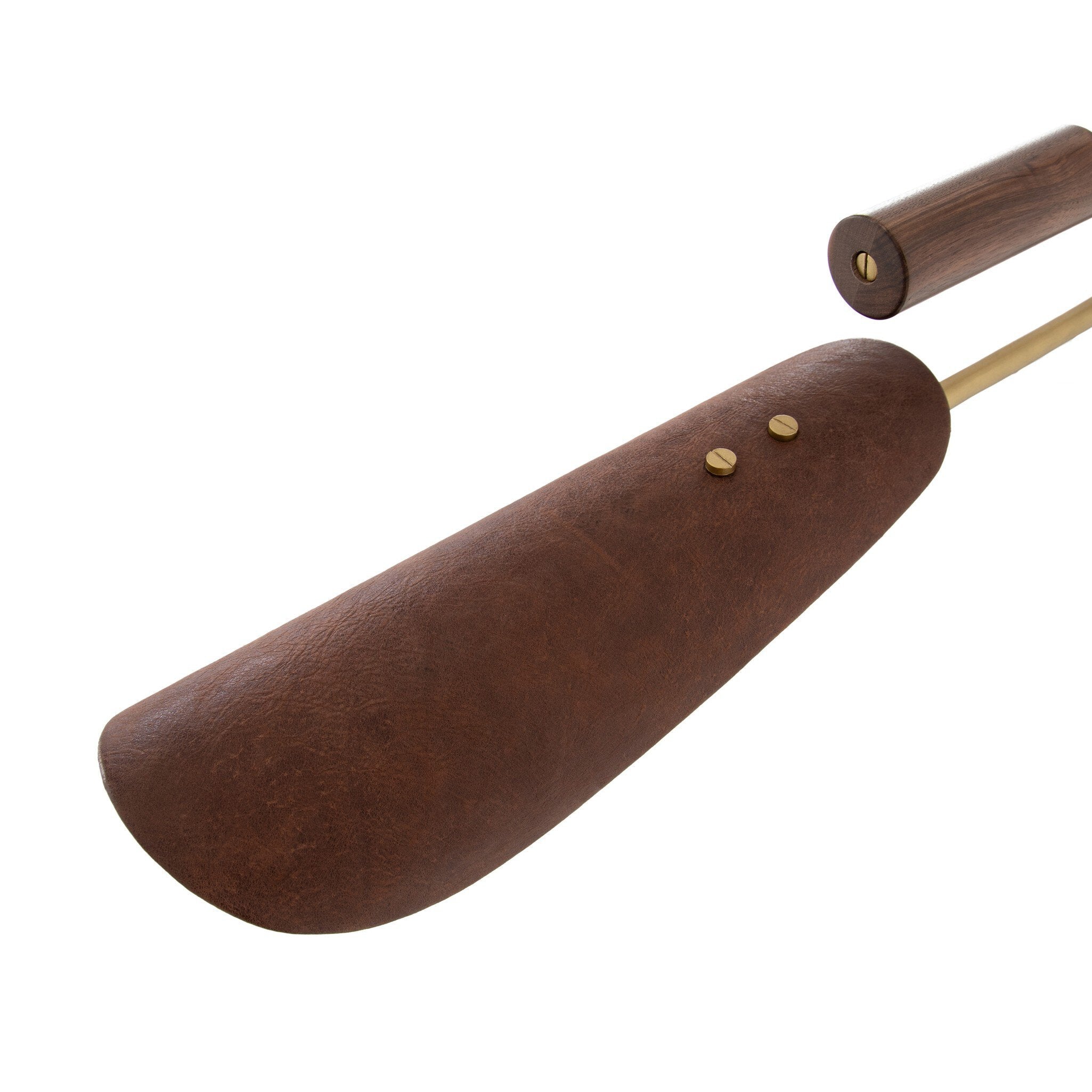 Astrid Chandelier - Antique Brass | Dark Brown Leather - Image 3