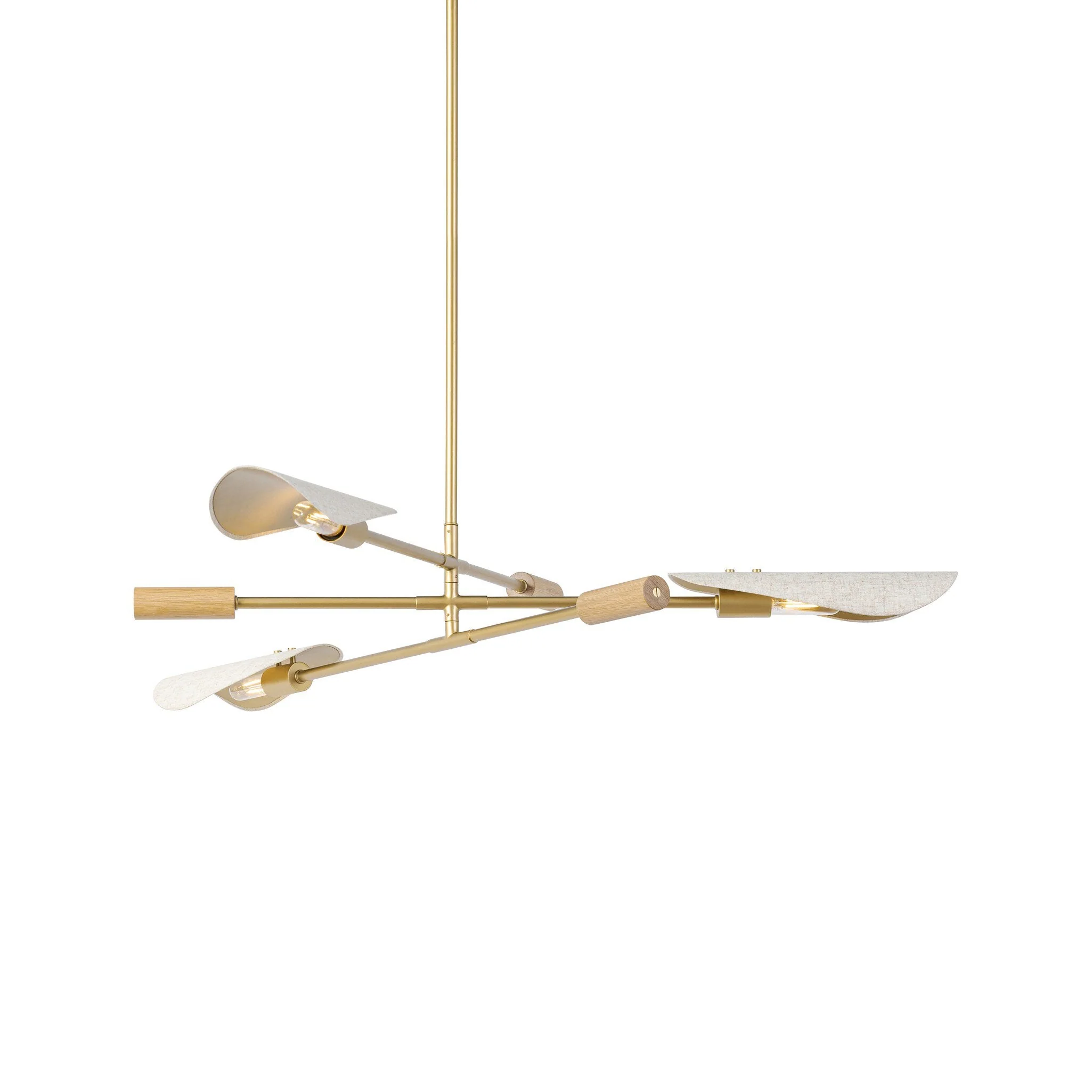 Astrid Chandelier - Antique Brass | Flax Linen - Image 2