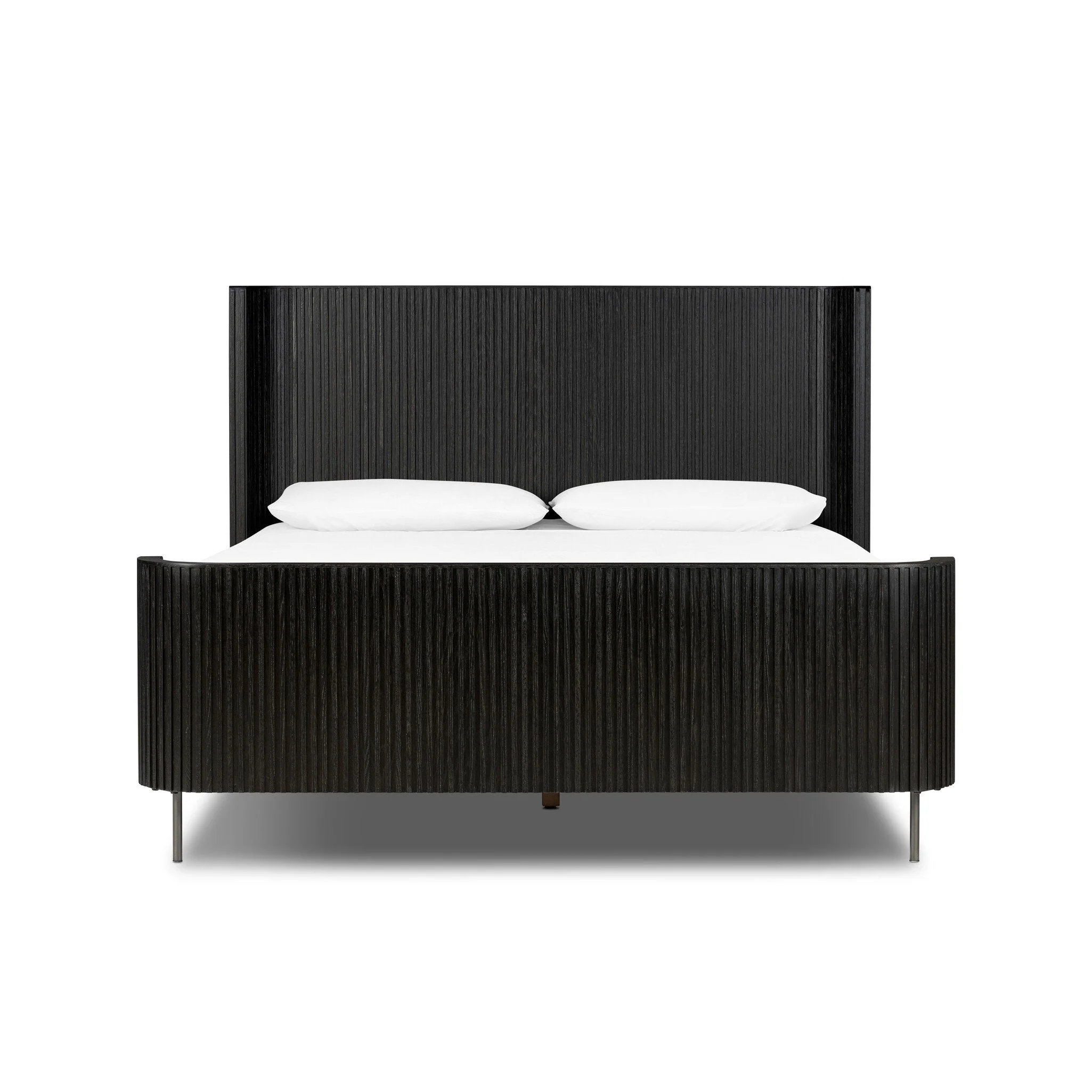 Fletcher Bed - Distressed Black | Queen - Image 1