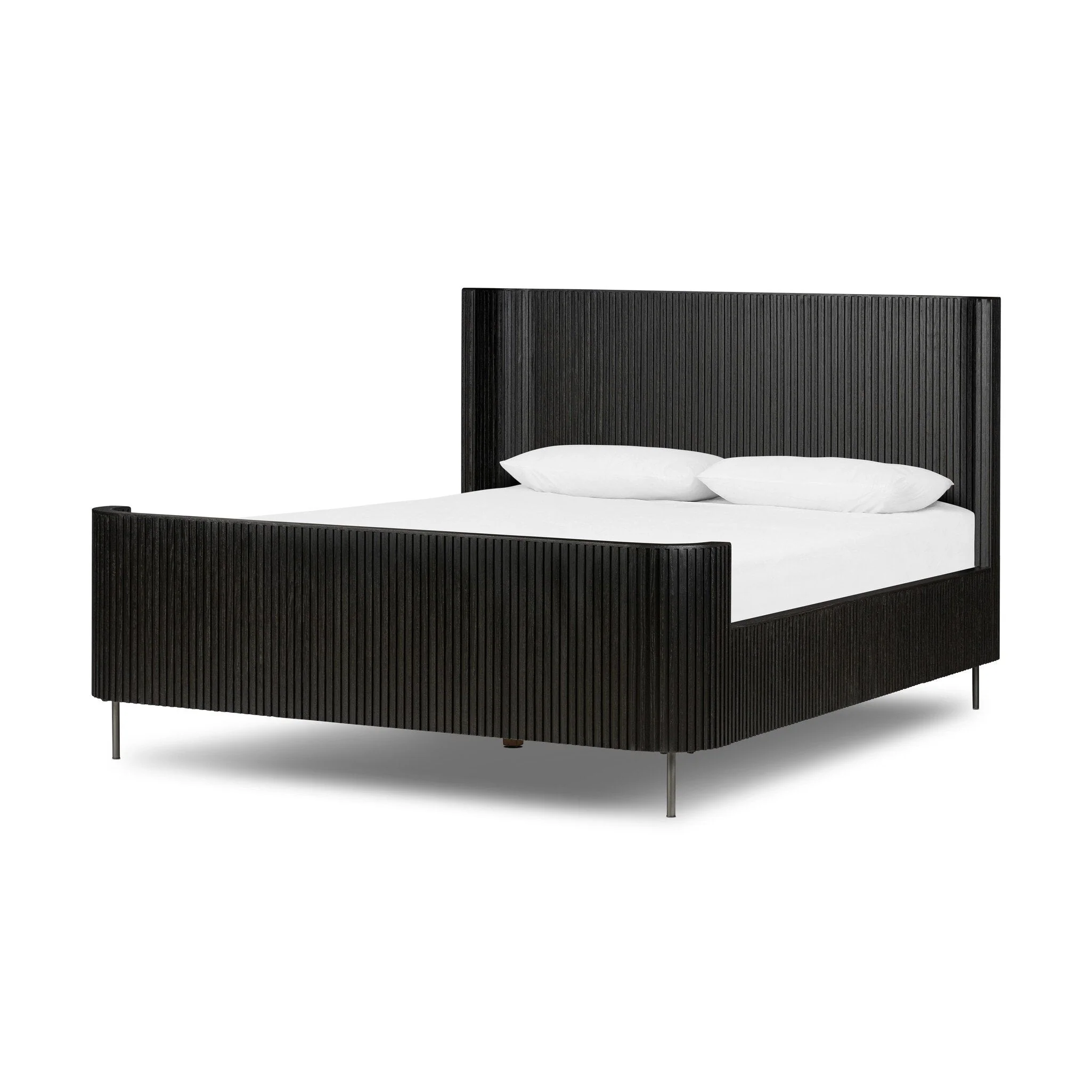 Fletcher Bed - Distressed Black | Queen - Image 2
