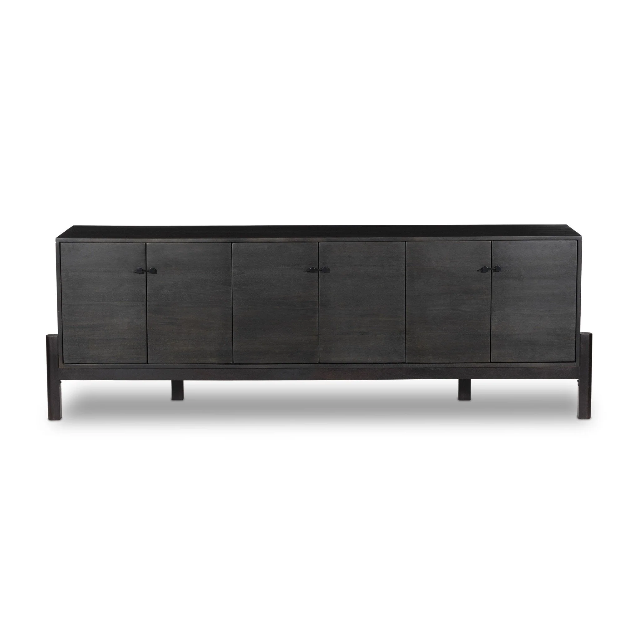 Reza Media Console – Worn Black Parawood