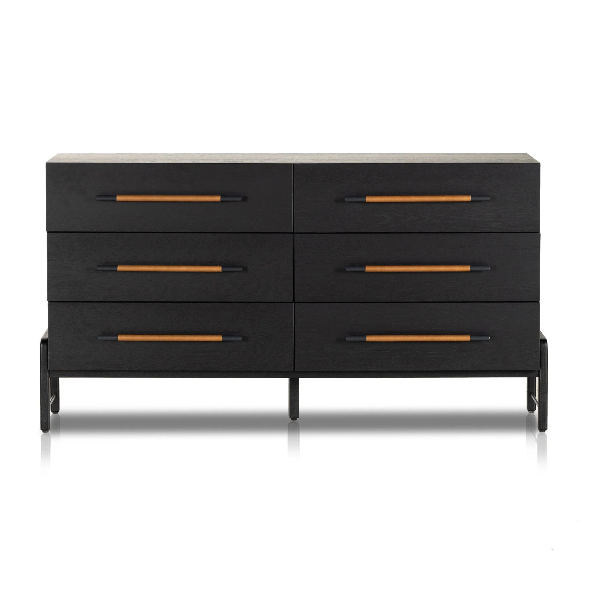Rosedale 6 Drawer Dresser – Ebony Oak Veneer