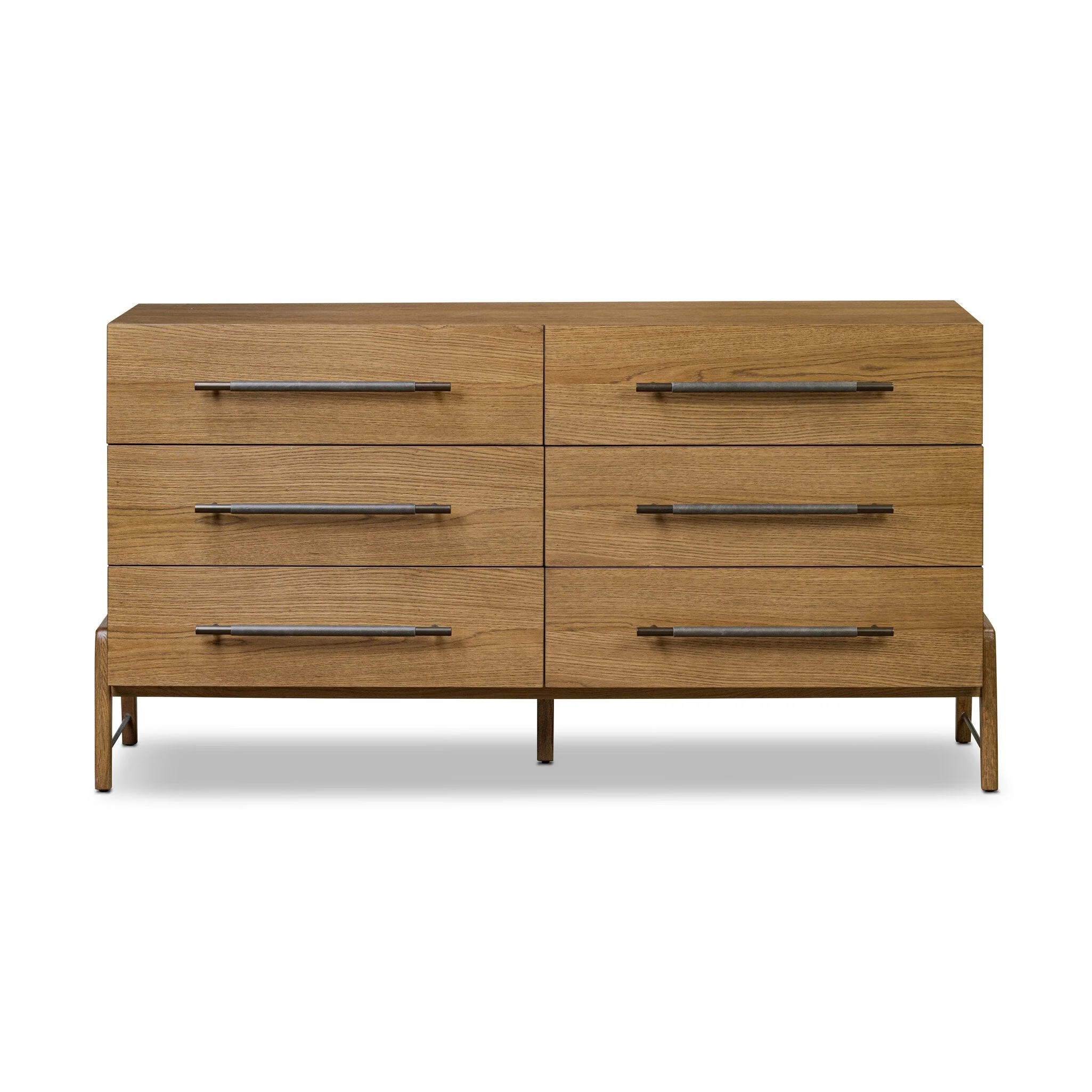 Rosedale 6 Drawer Dresser - Amber Oak Veneer - Image 1