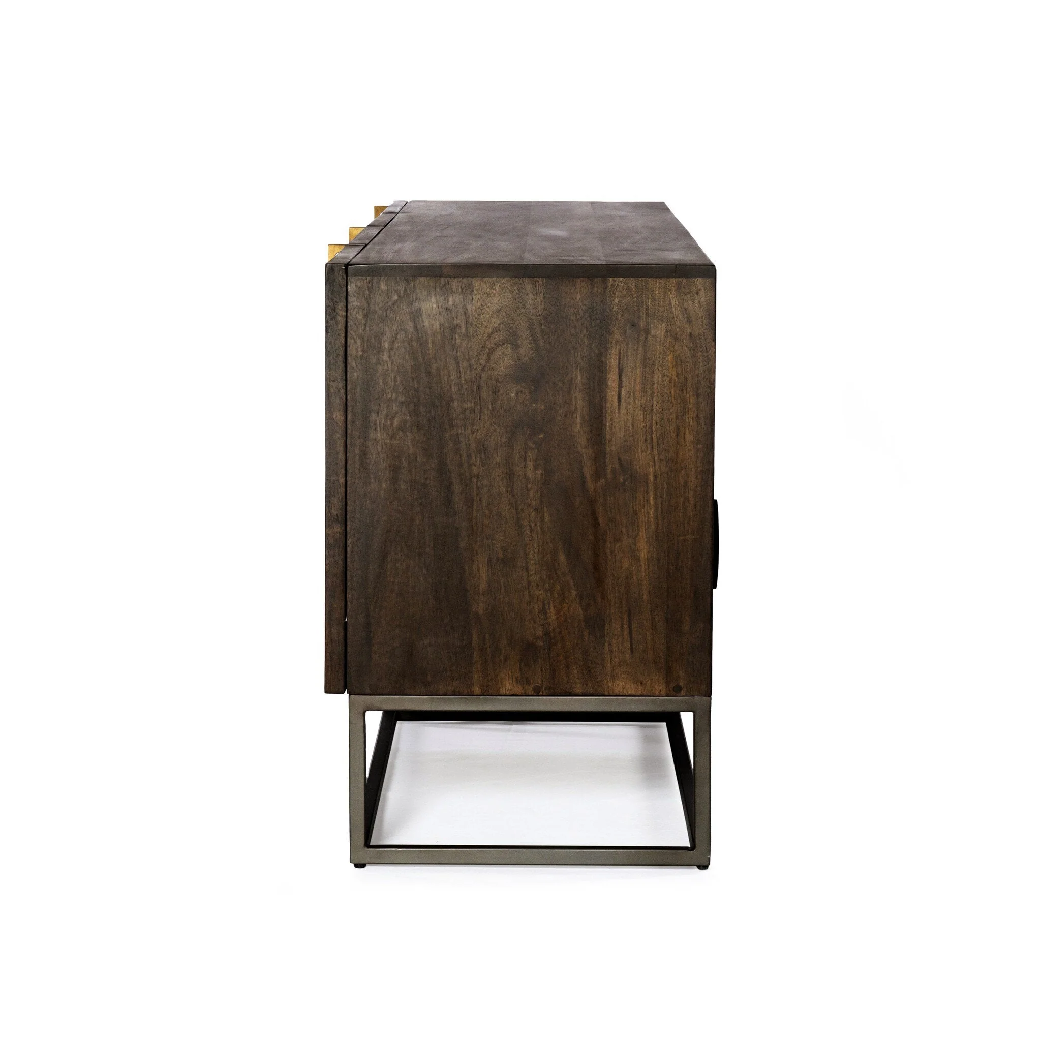 Kelby Media Console - Carved Vintage Brown - Image 3