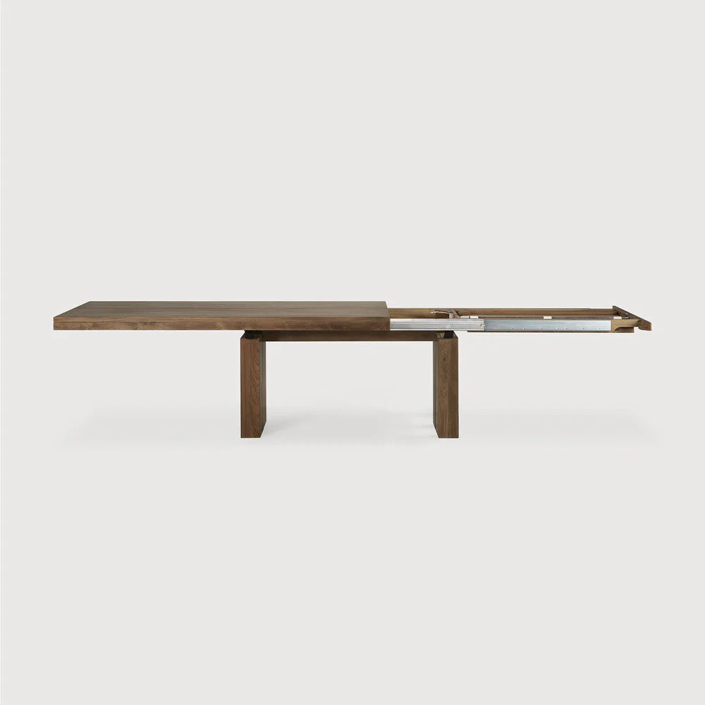 Double Extendable Dining Table | Teak | Rectangular - Image 3