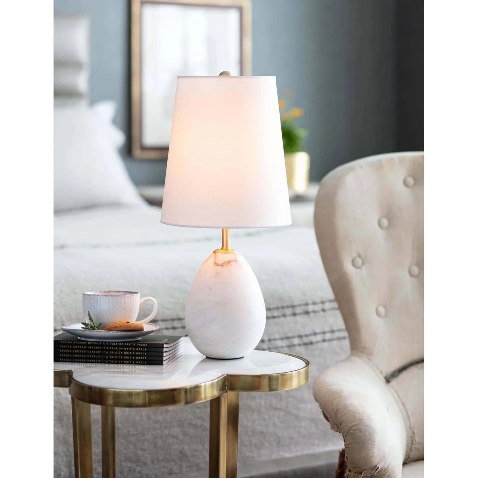 Jared Alabaster Mini Lamp - Image 3