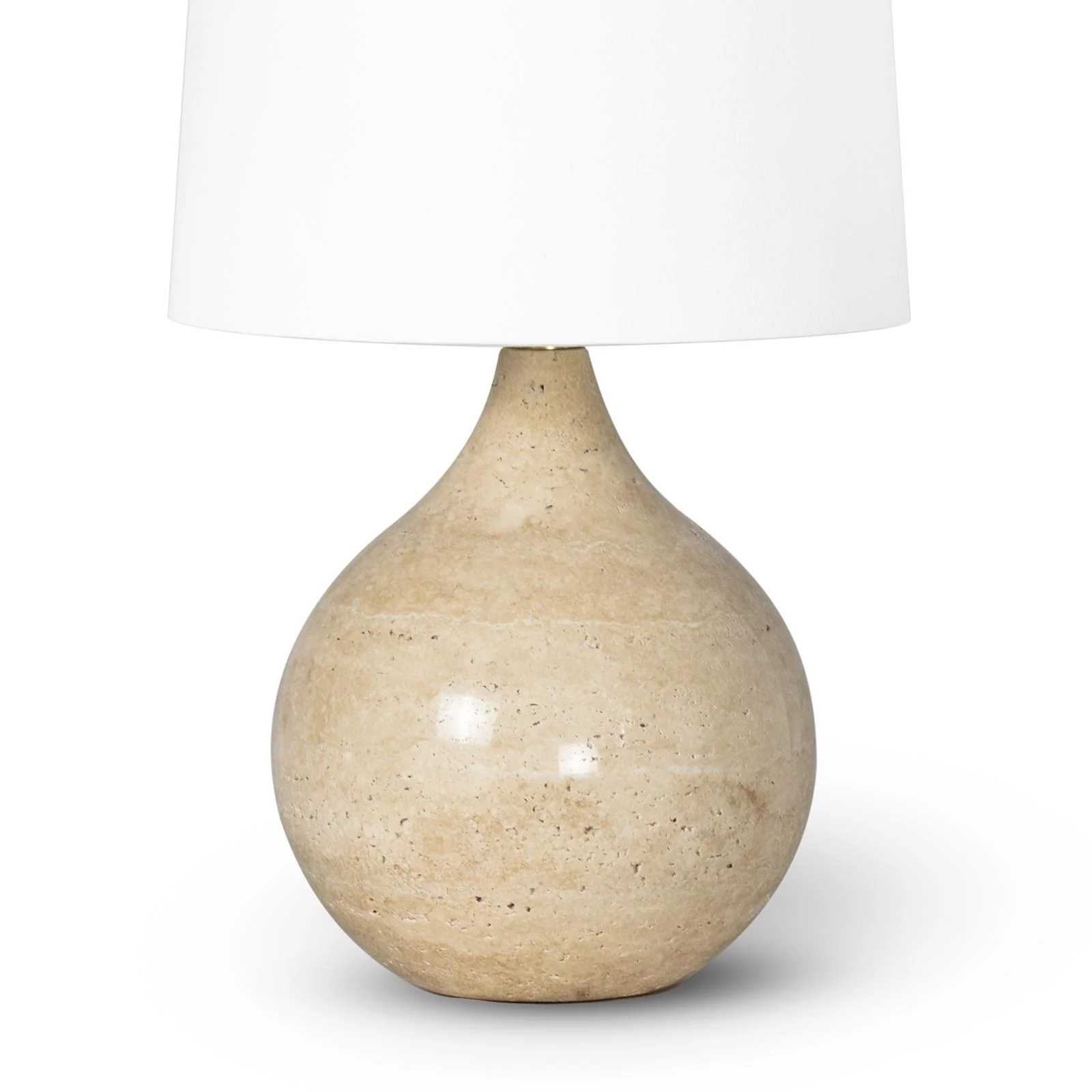Noa Travertine Mini Lamp | Natural - Image 3