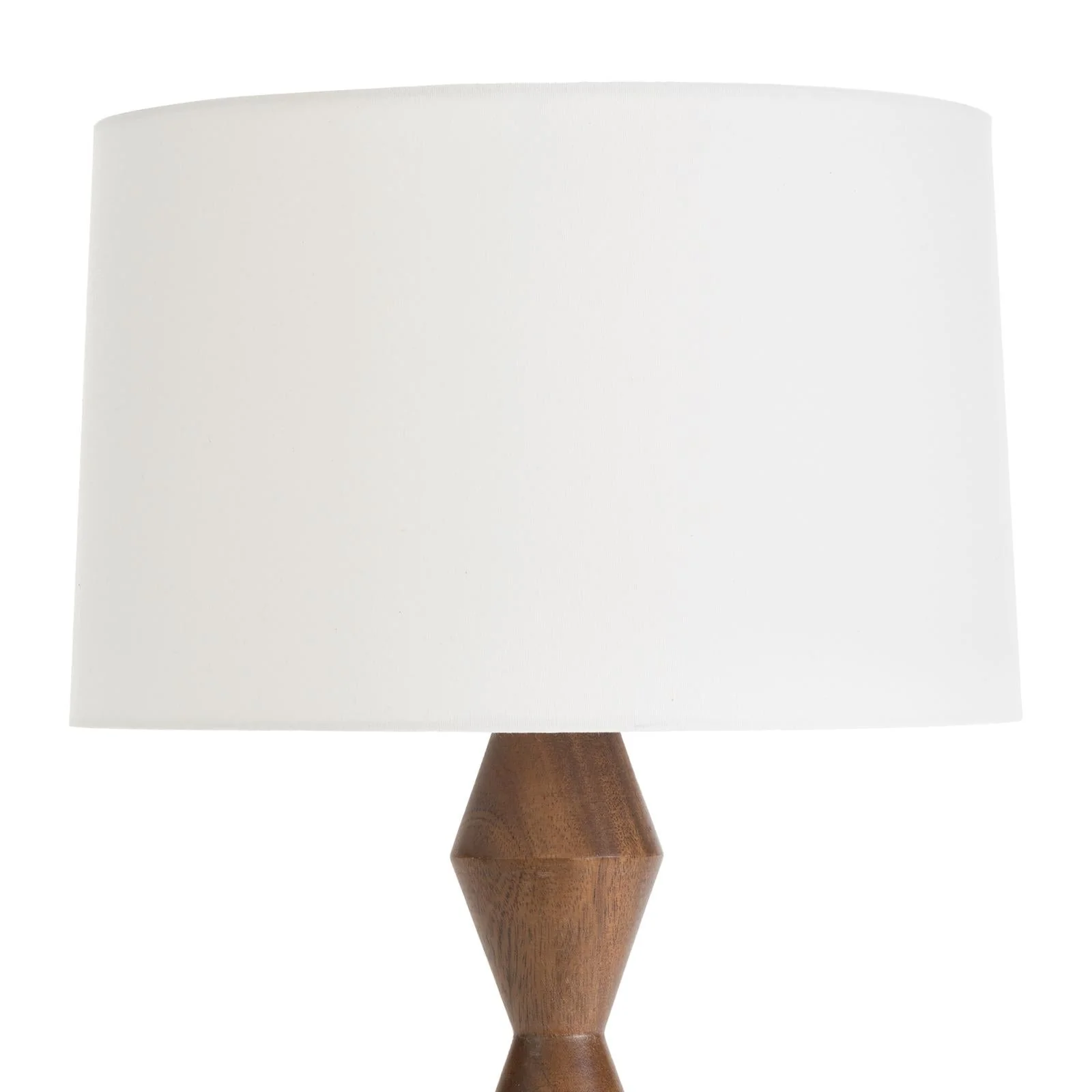 Crew Walnut Buffet Lamp | Natural Linen Shade - Image 2