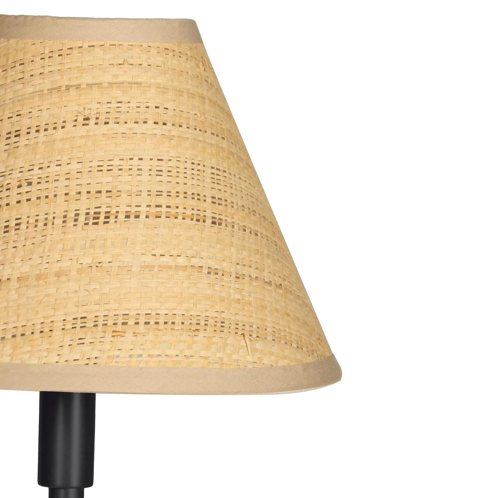 Polly Floor Lamp | Blackened Brass | Rattan Shade - Image 2