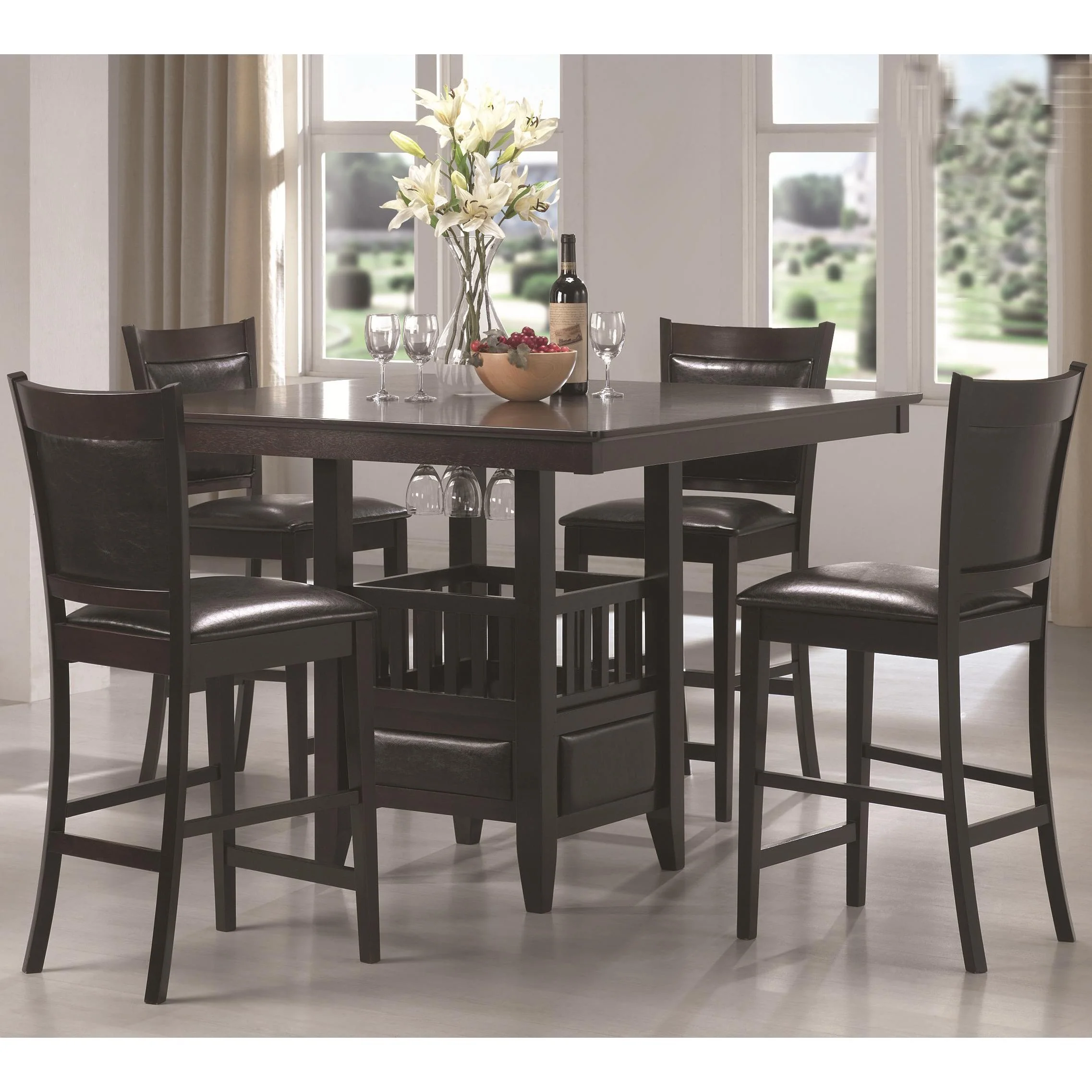 Coaster Furniture Jaden 100958 5 pc Counter Height Dining Set - Image 1