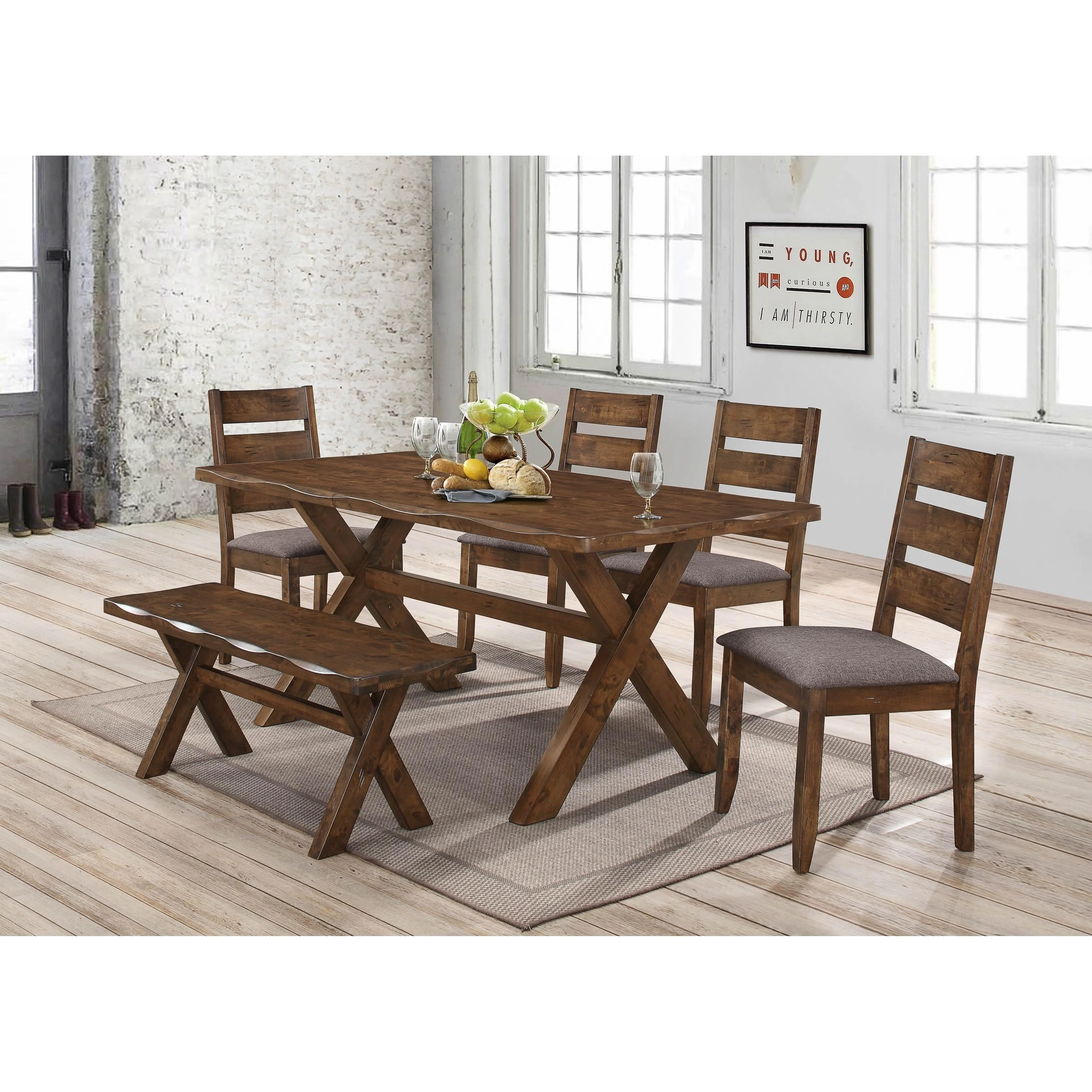 Coaster Furniture Alston 106381 6 pc Dining Set - Image 1