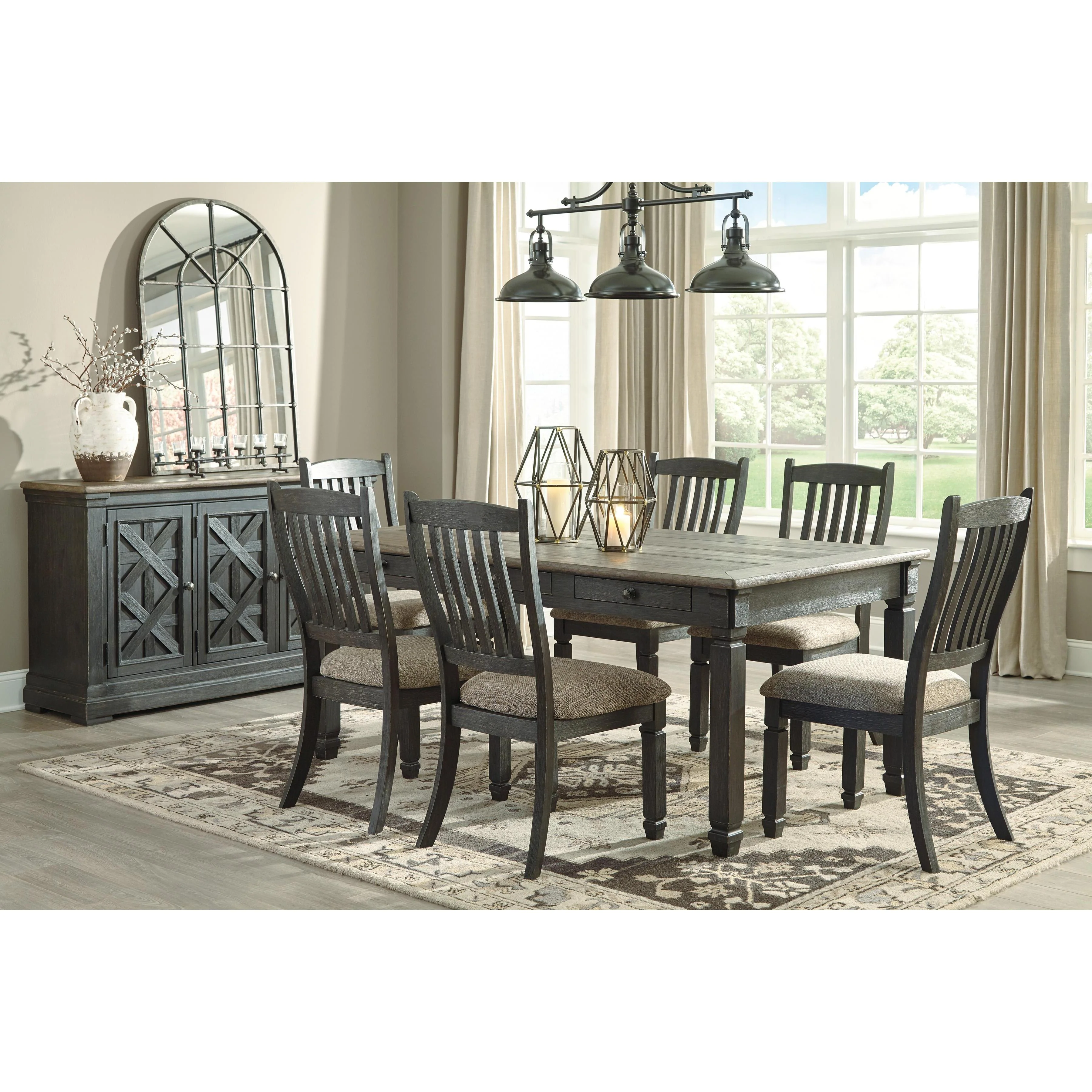 Signature Design by Ashley Tyler Creek D736D4 7 pc Dining Set - Image 2