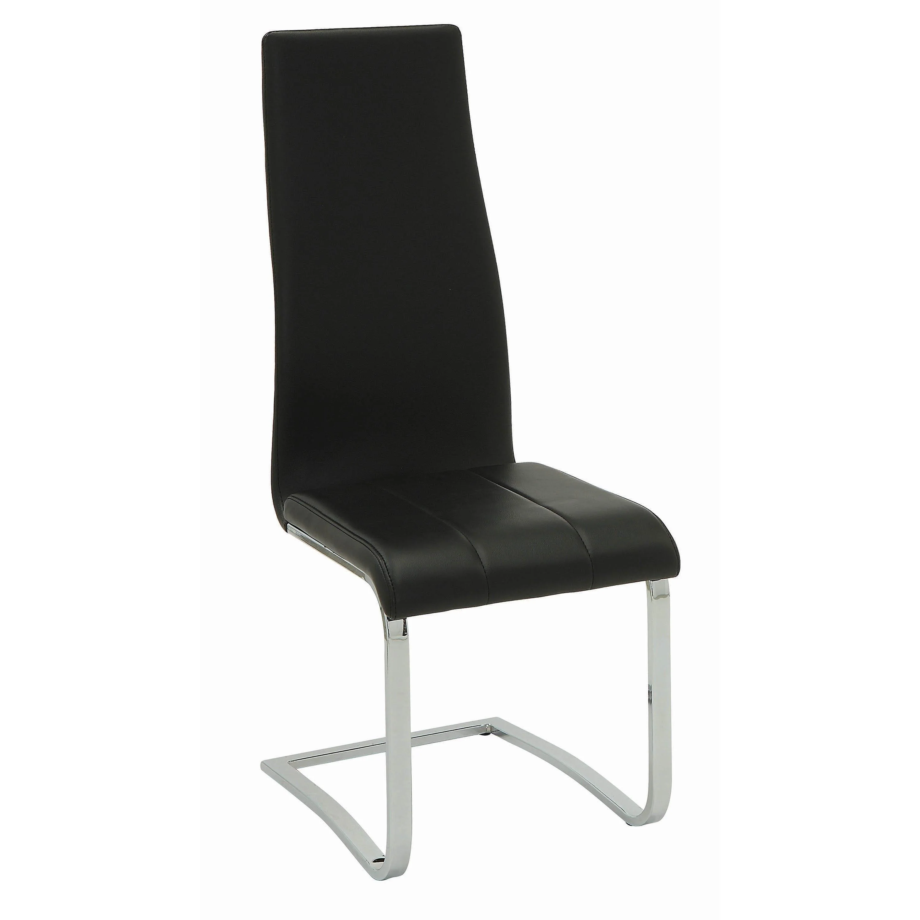 Coaster Furniture Montclair 100515BLK Upholstered Dining Side Chair - Black (Set of 4) - Image 1