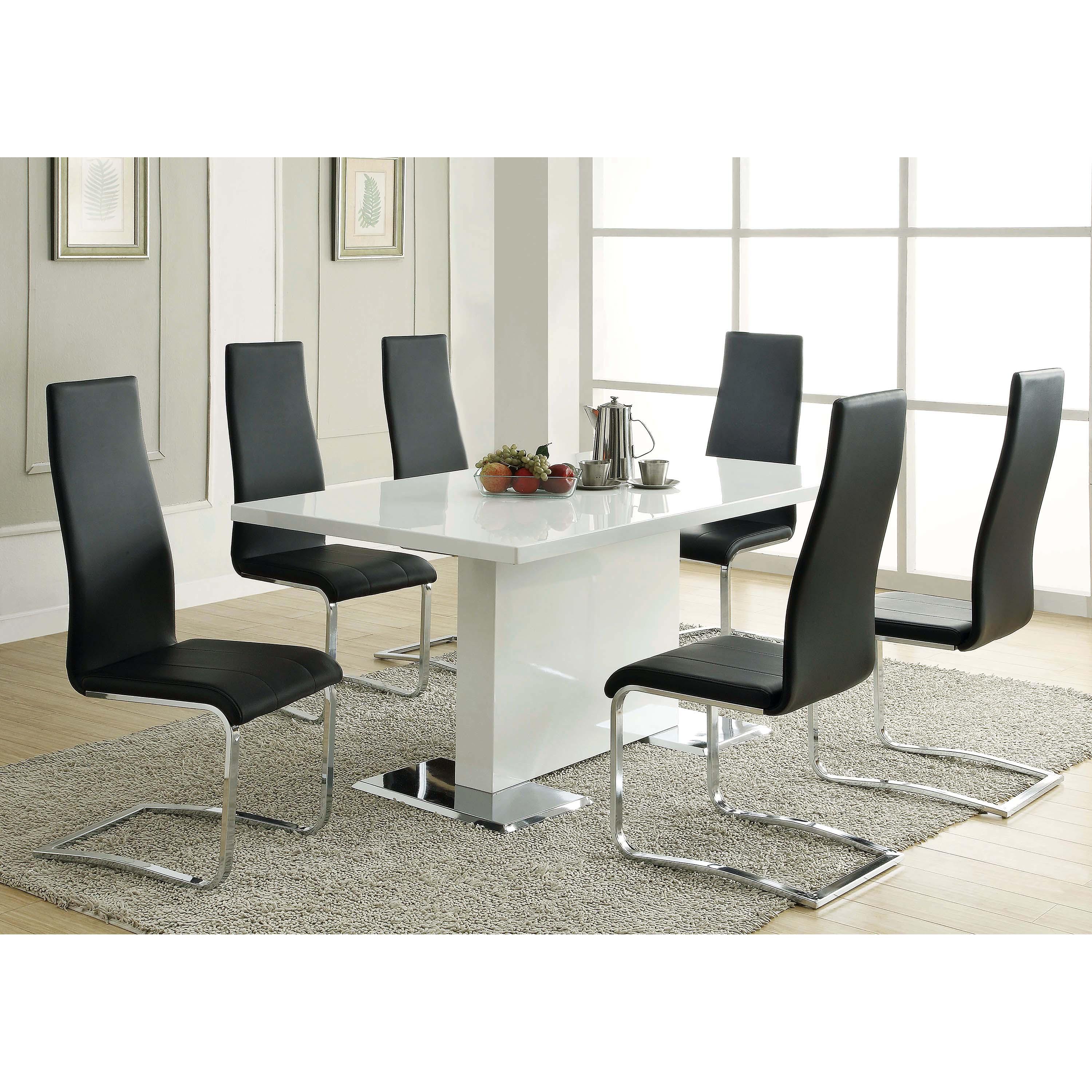 Coaster Furniture Montclair 100515BLK Upholstered Dining Side Chair - Black (Set of 4) - Image 3
