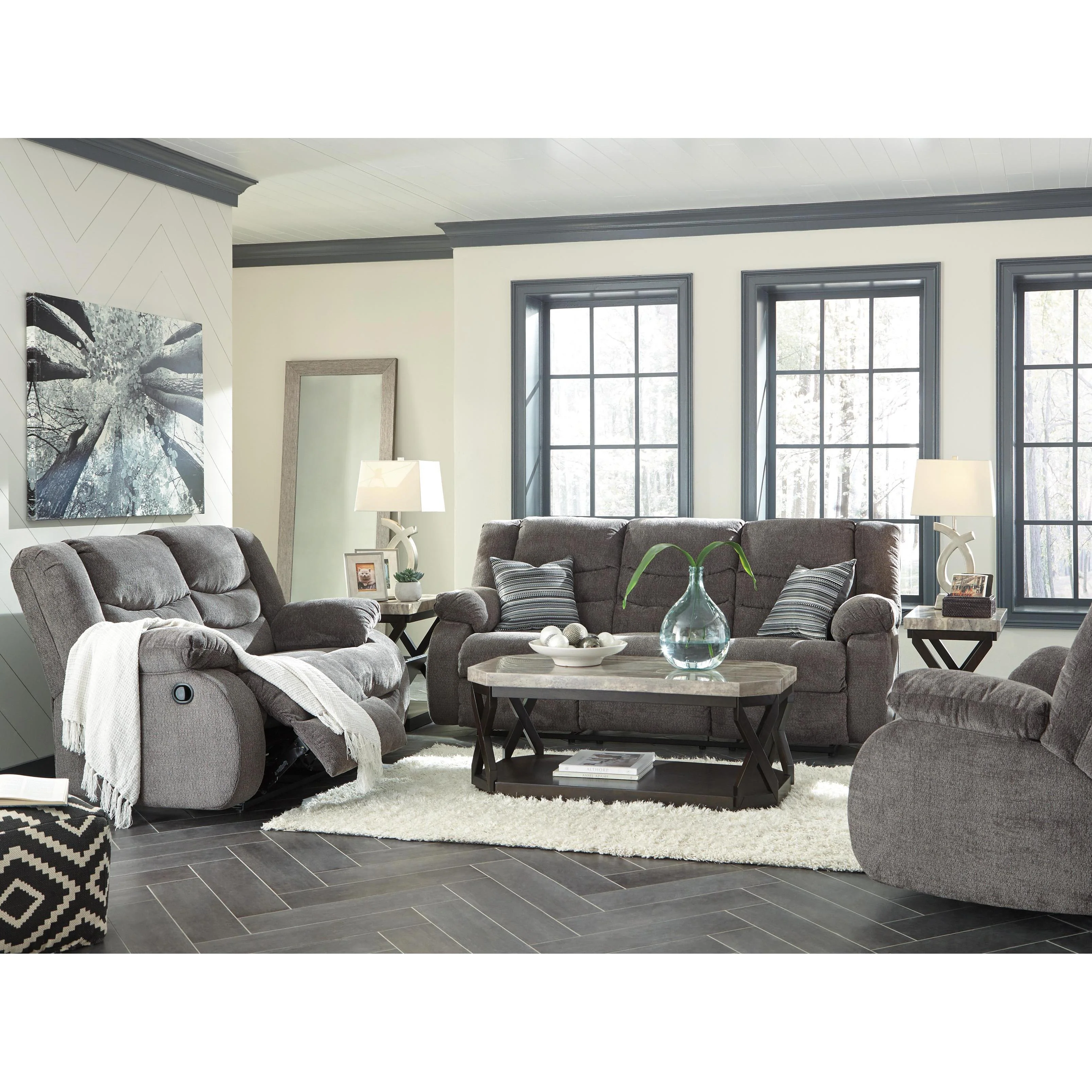 Signature Design by Ashley Tulen 98606U4 3 pc Reclining Living Room Set - Image 1