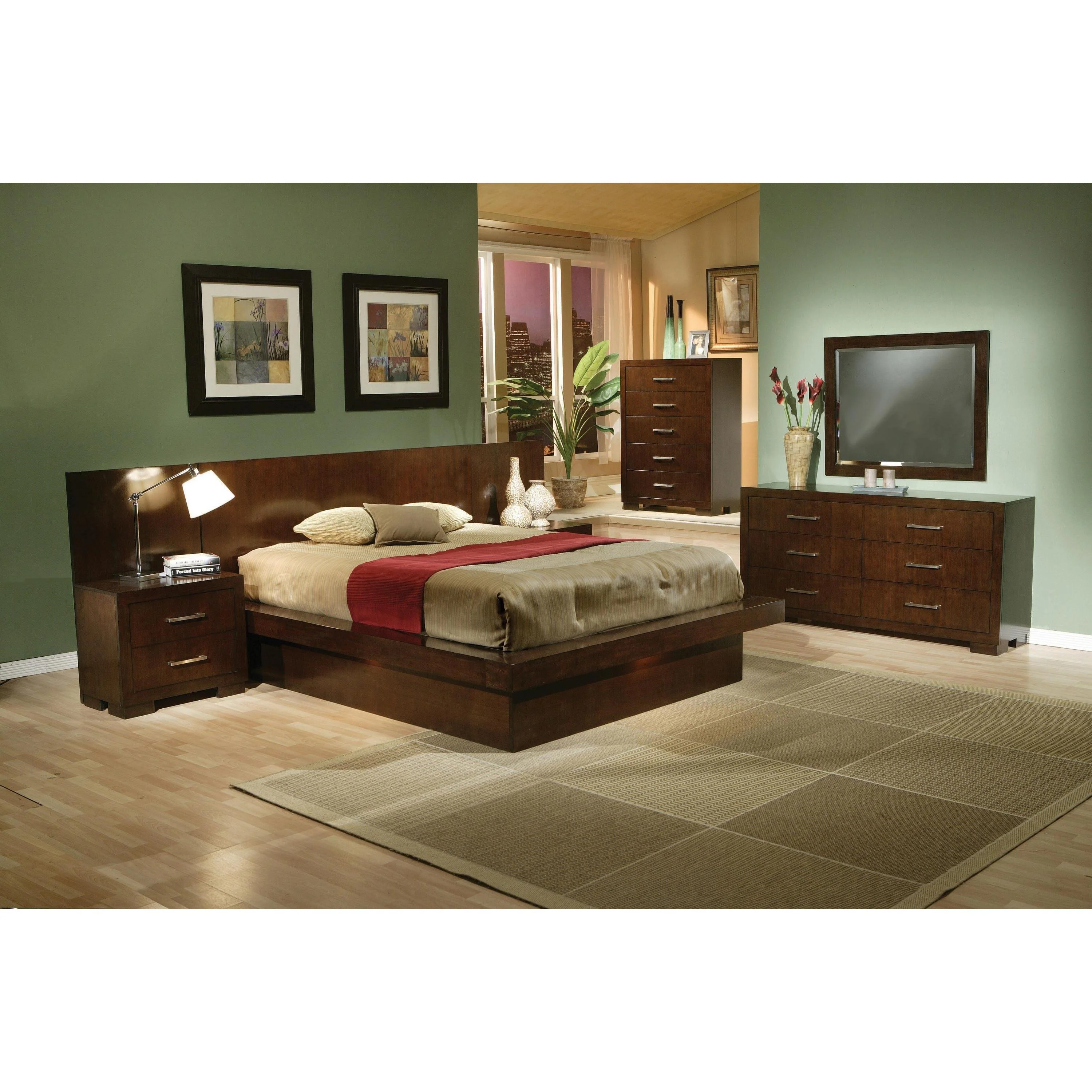 Coaster Furniture Jessica 200711Q 6 pc Queen Platform Bedroom Set - Image 2