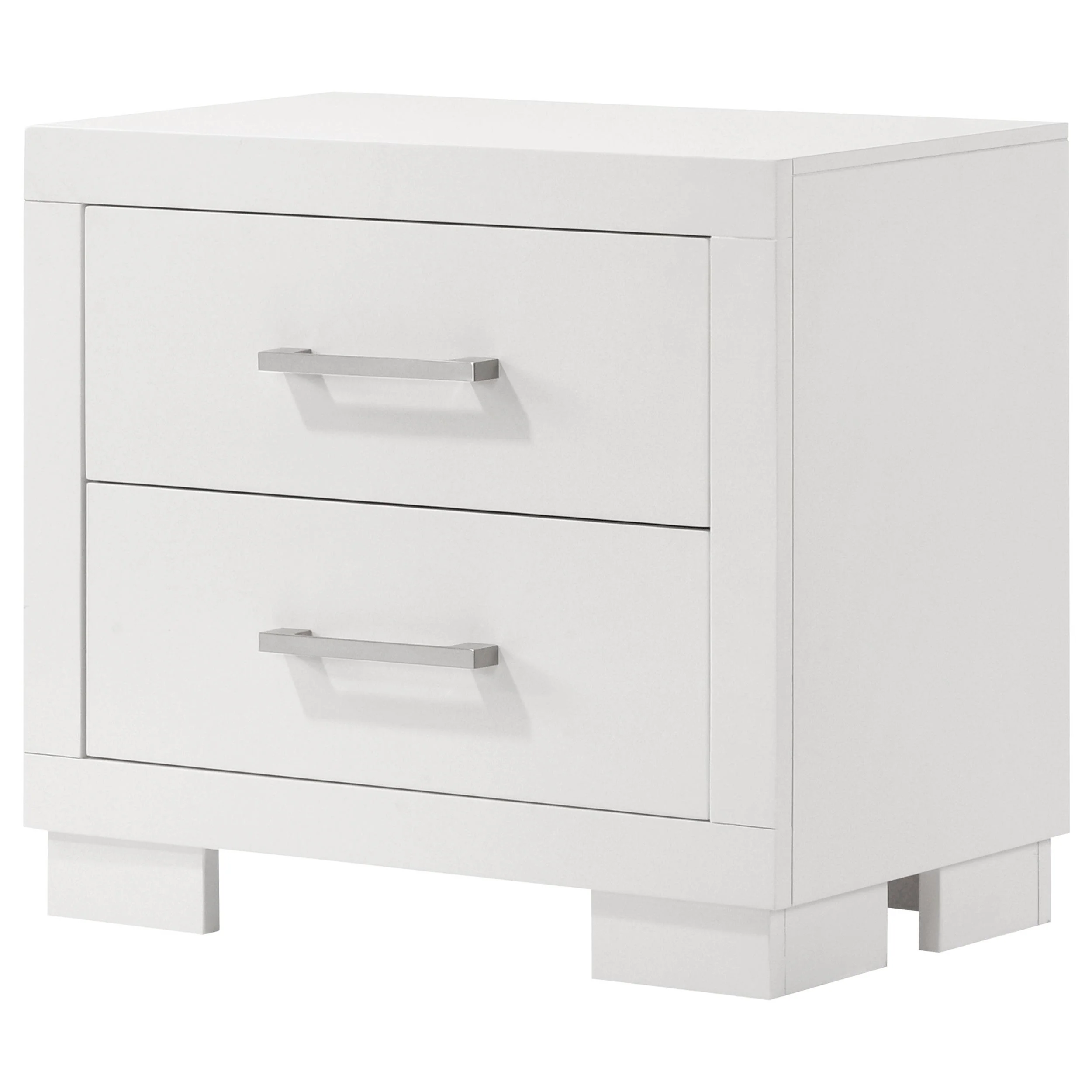 Coaster Furniture Jessica 202992 2-Drawer Nightstand - Snow White - Image 3