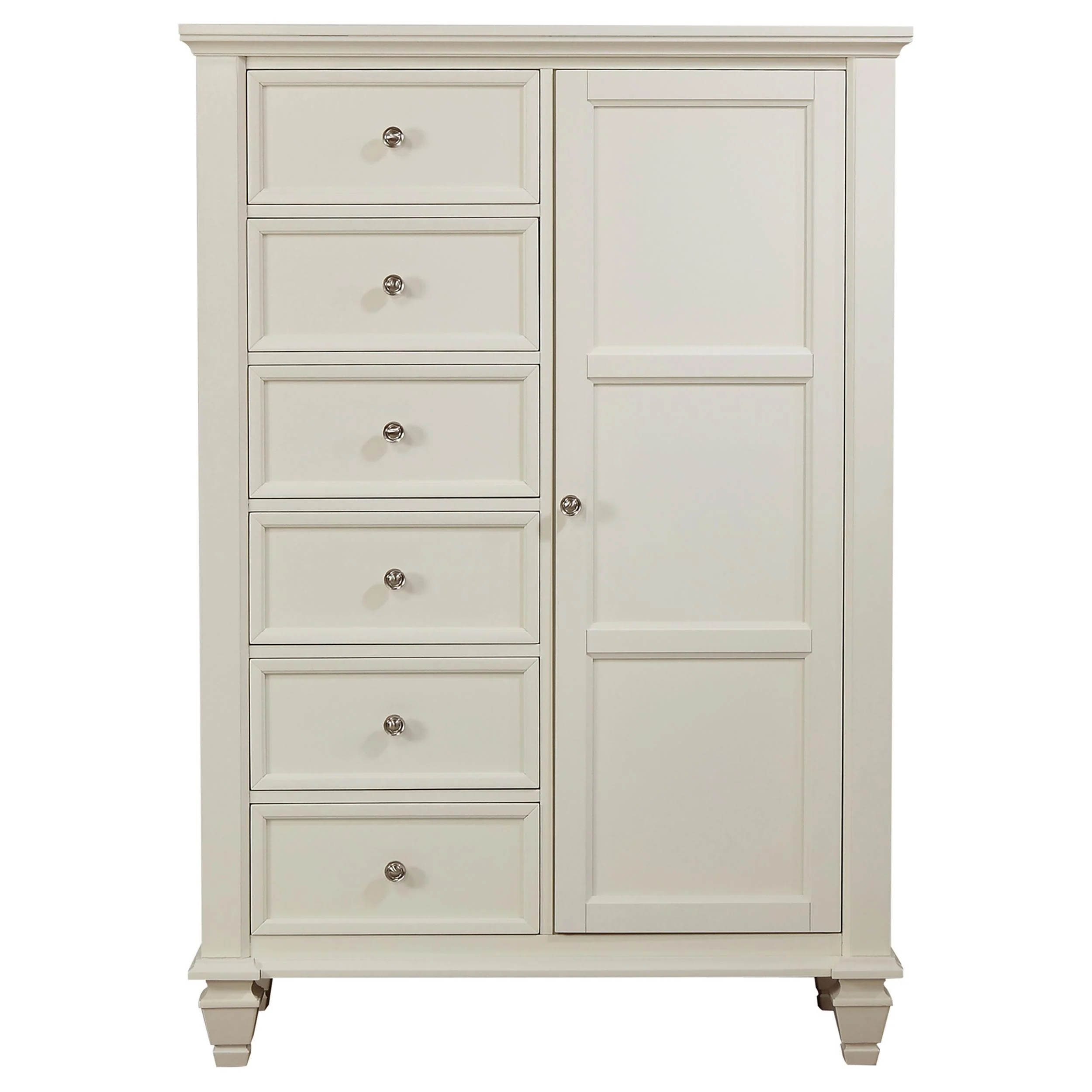 Coaster Furniture Sandy Beach 201308 8-Drawer Door Chest - Cream White - Image 2