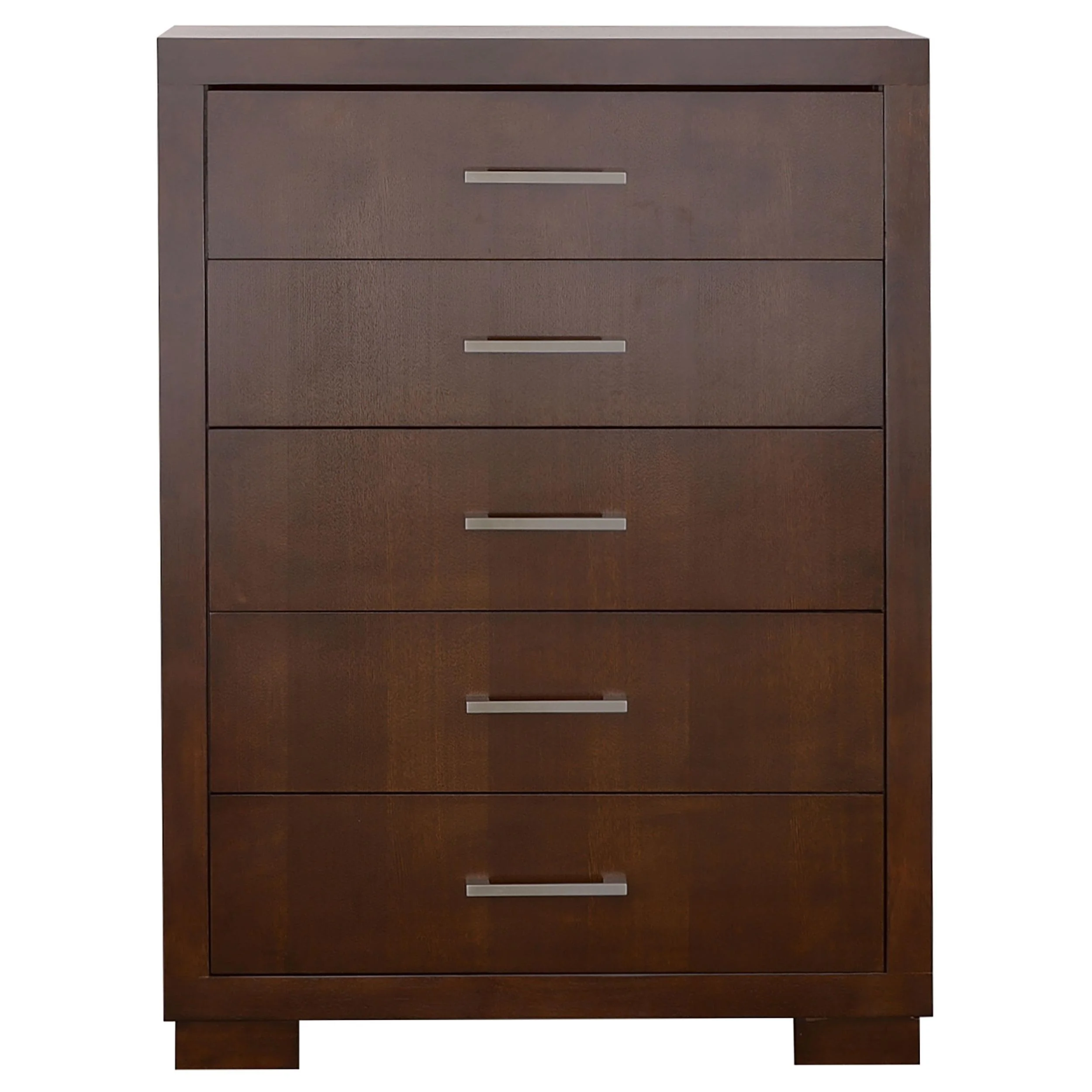 Coaster Furniture Jessica 200715 5-Drawer Bedroom Chest - Cappuccino - Image 2