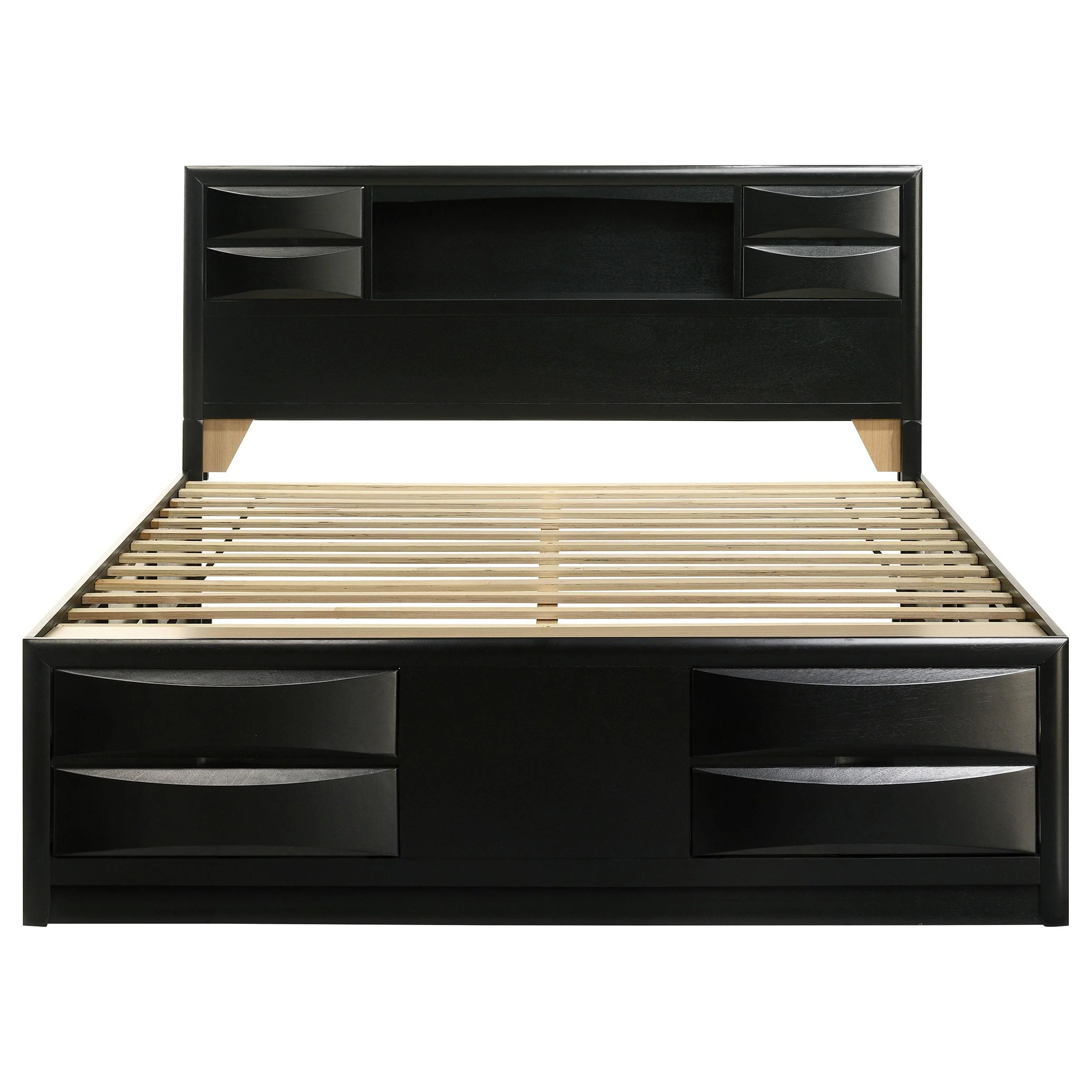 Coaster Furniture Briana 202701KE Wood Eastern King Storage Bookcase Bed - Black - Image 3
