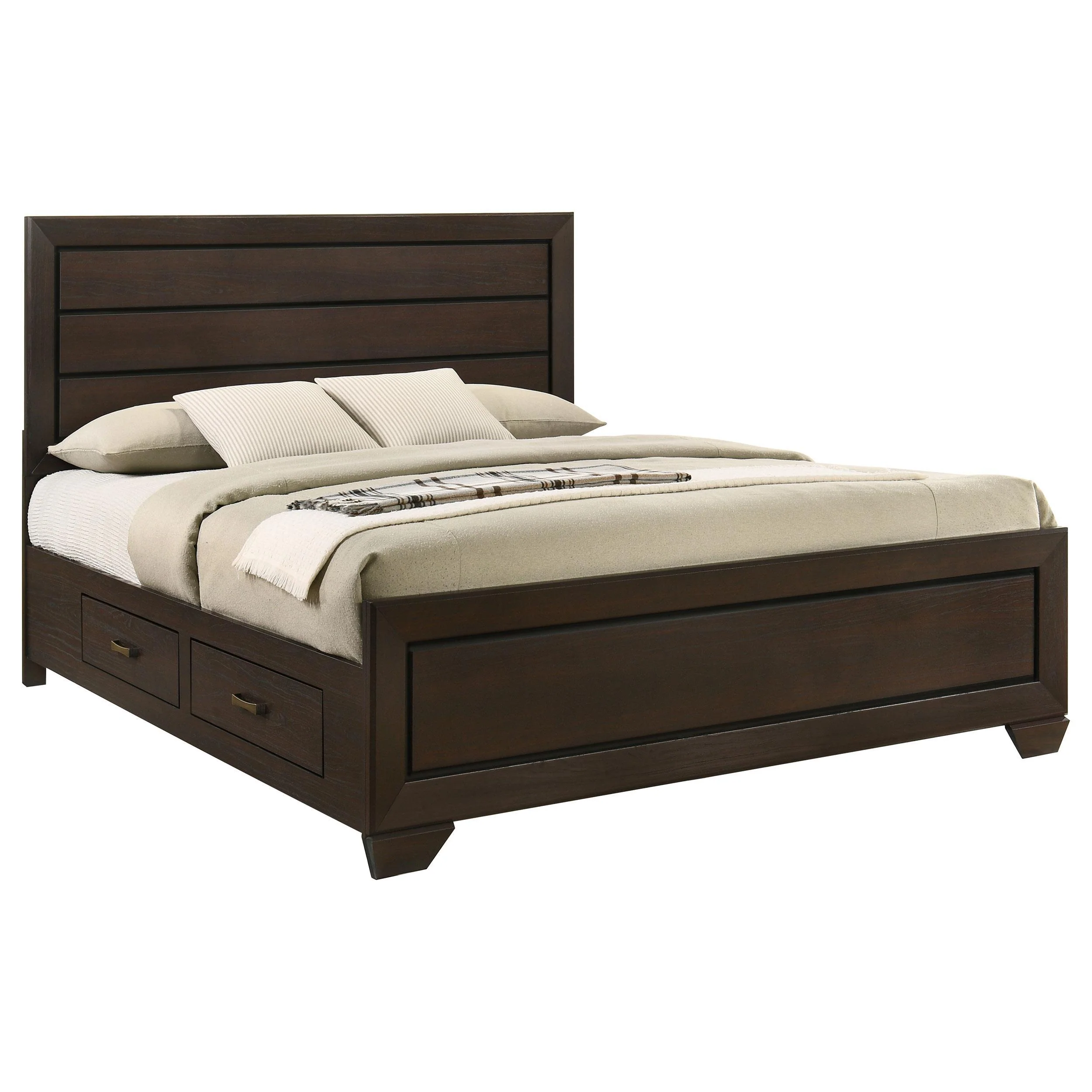 Coaster Furniture Kauffman 204390KE 7 pc King Bedroom Set with Storage - Image 2