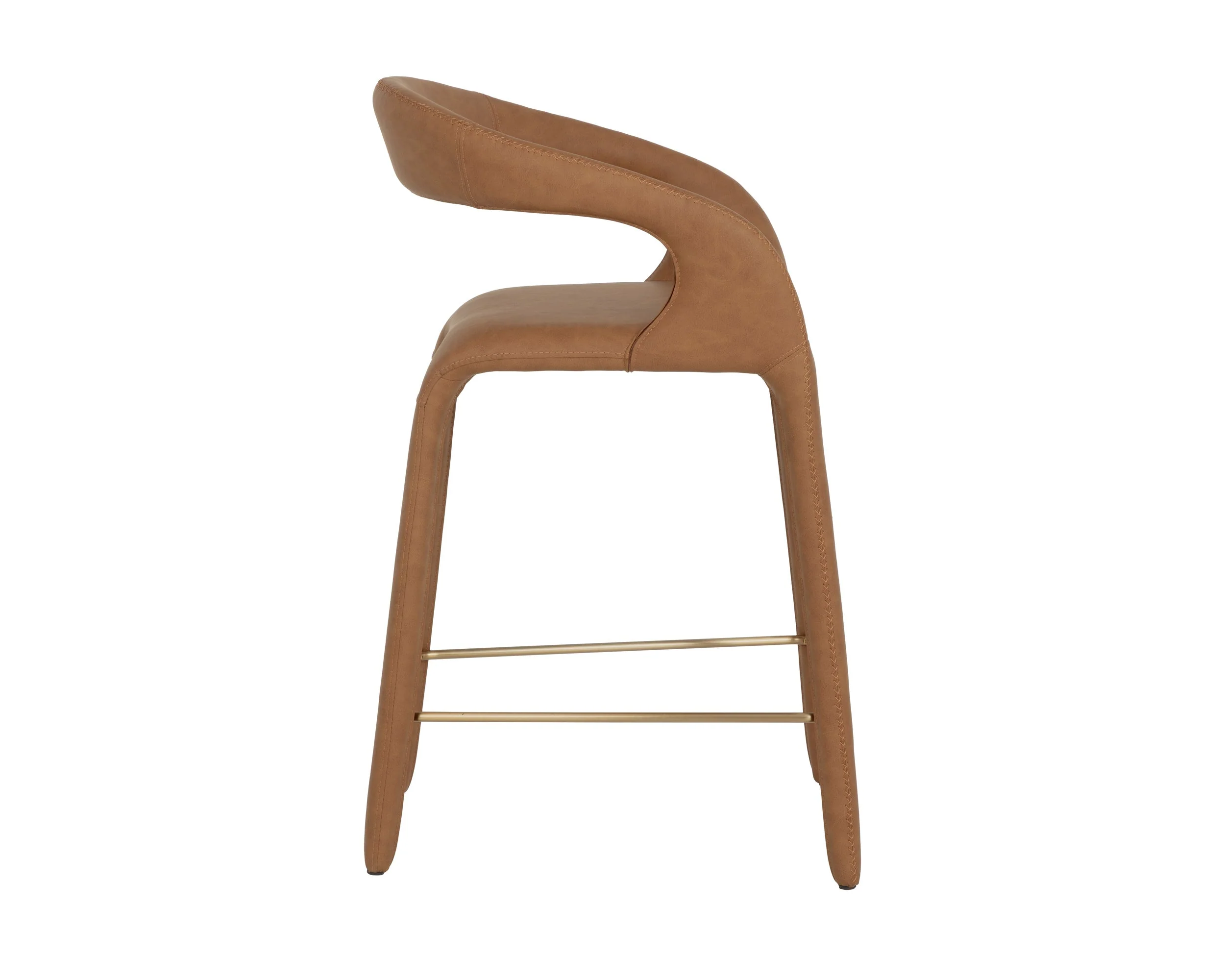 Atika Counter Stool - Milliken Cognac - Image 3