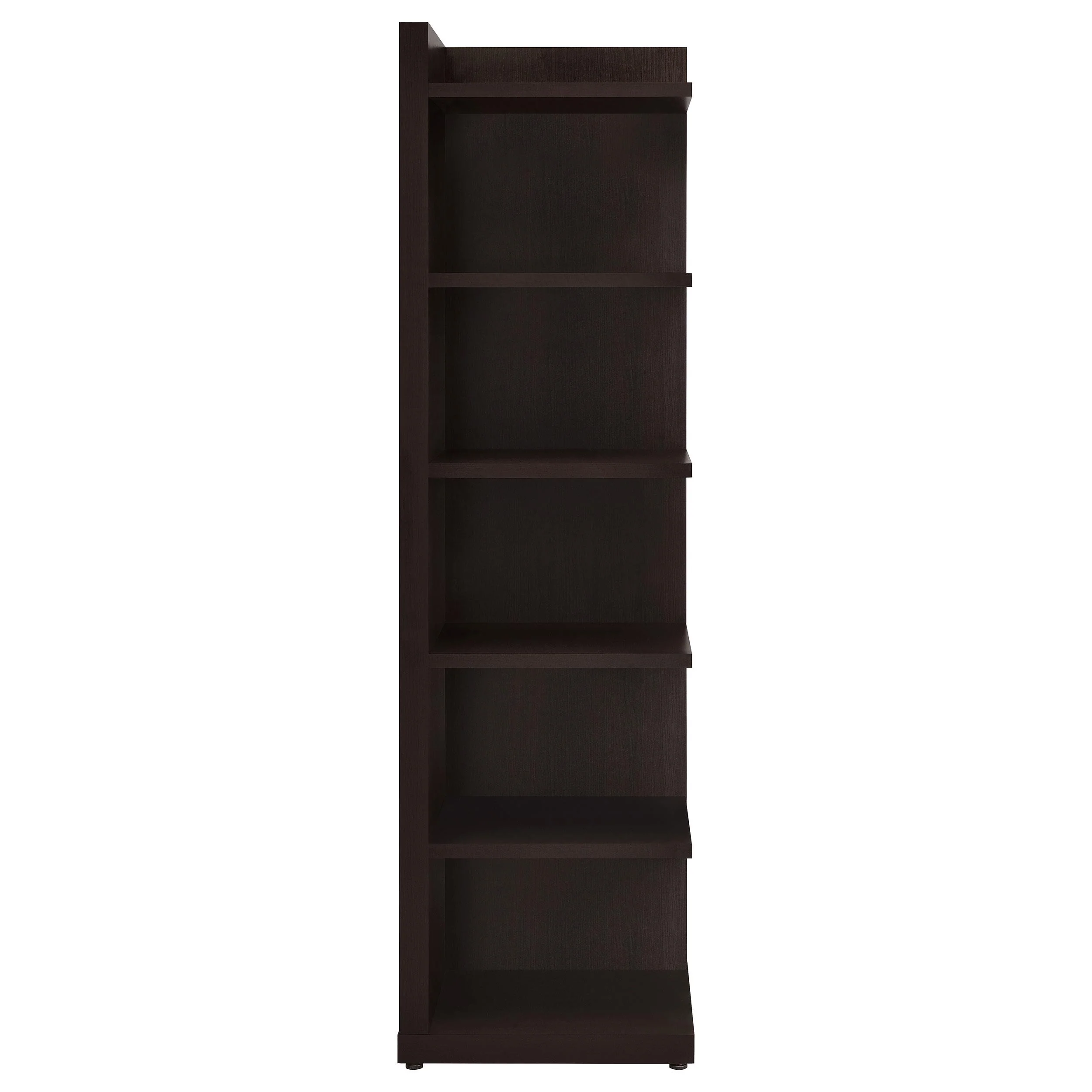 Coaster Furniture Alder 800270 71-inch 6-shelf Corner Bookcase - Cappuccino - Image 3