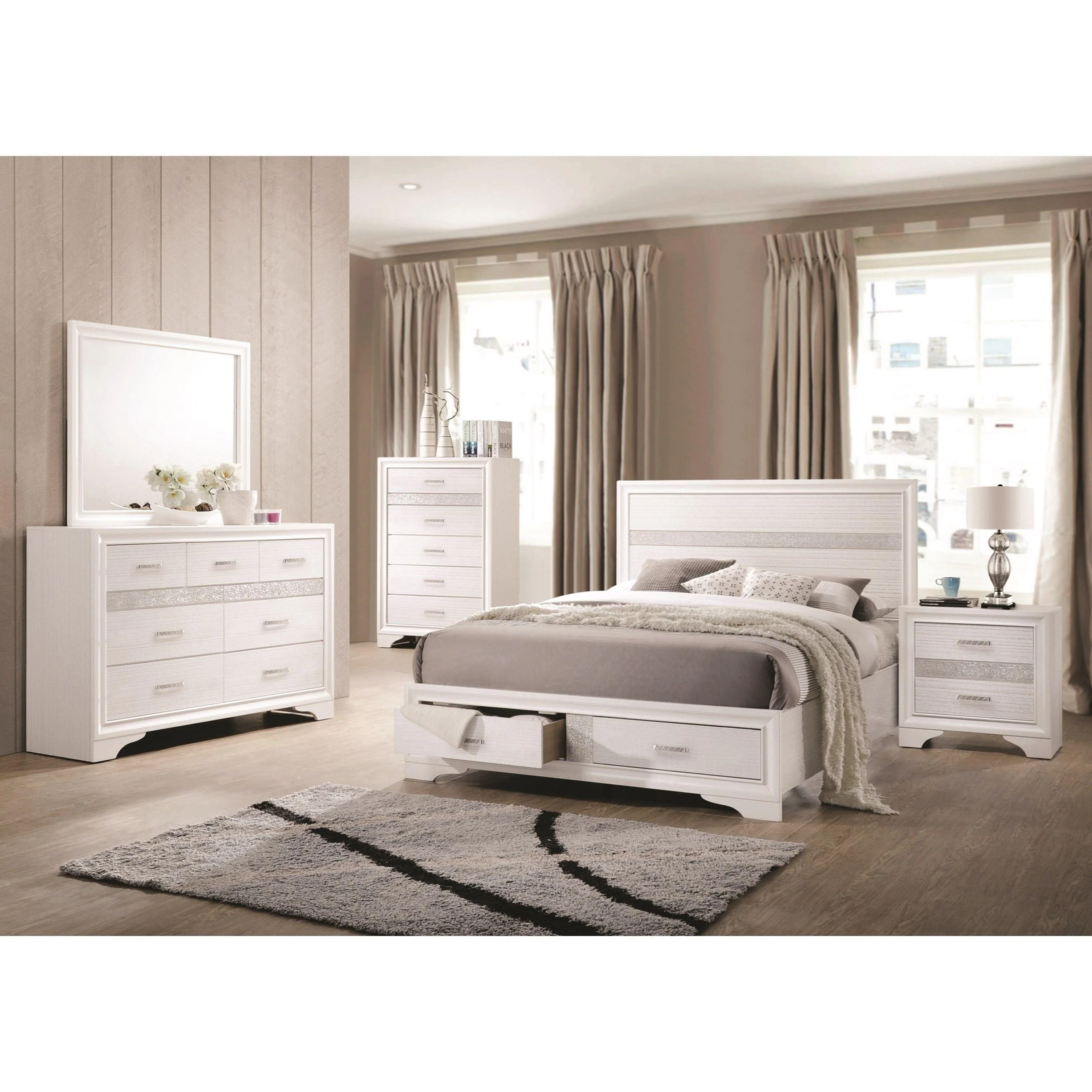Coaster Furniture Miranda 205111Q 6 pc Queen Storage Bedroom Set - Image 1