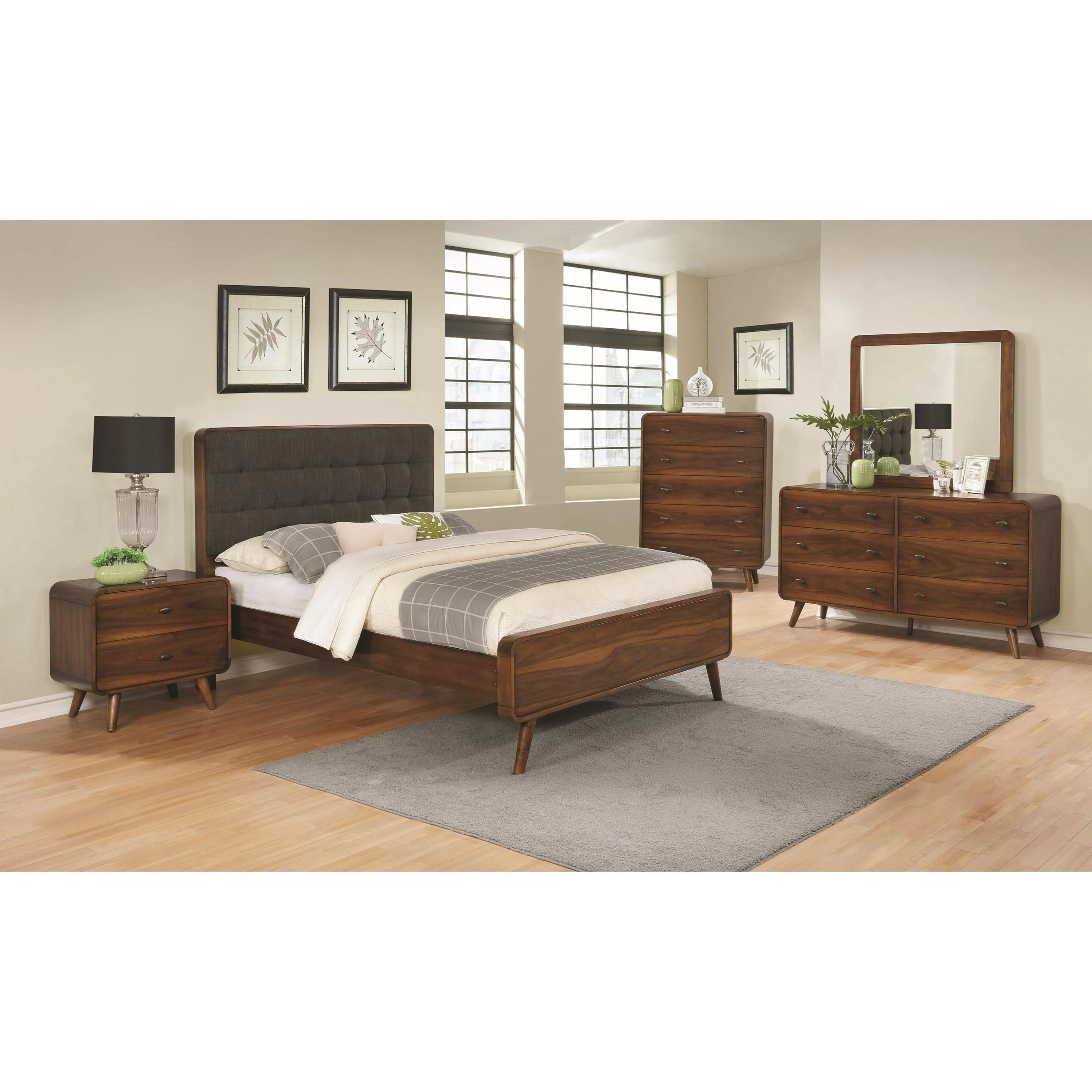 Coaster Furniture Robyn 205131KW 7 pc California King Upholstered Bedroom Set - Image 1