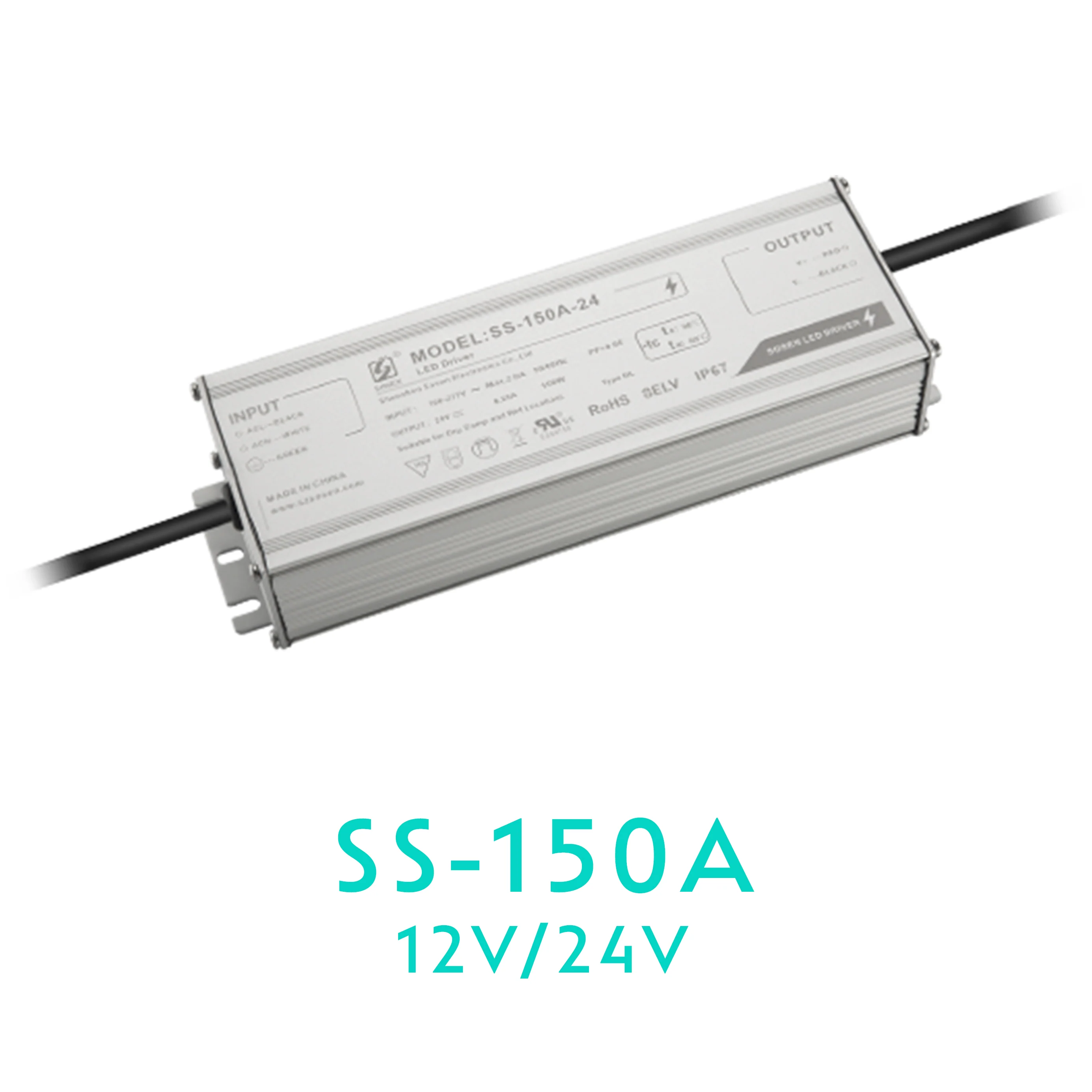 SOSEN SS-150A Constant Voltage Driver – 150W – IP67 #651-652