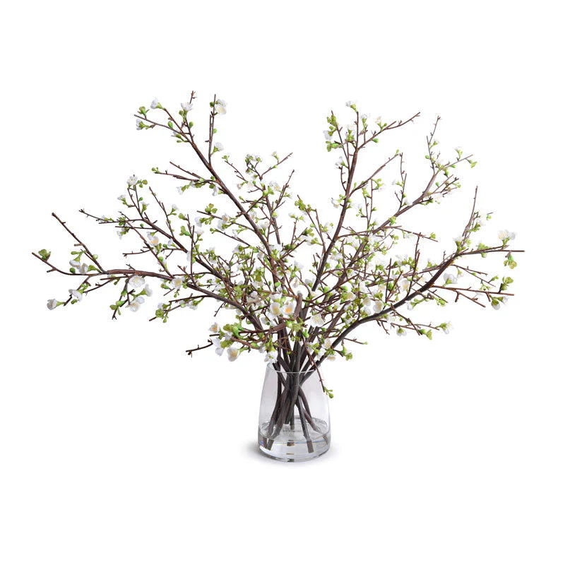 Quince Arrangement 40″H White