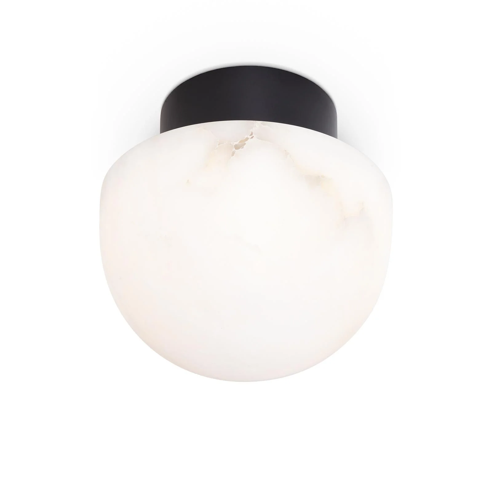 Parker Alabaster Flush Mount | Oil Rubbed Bronze