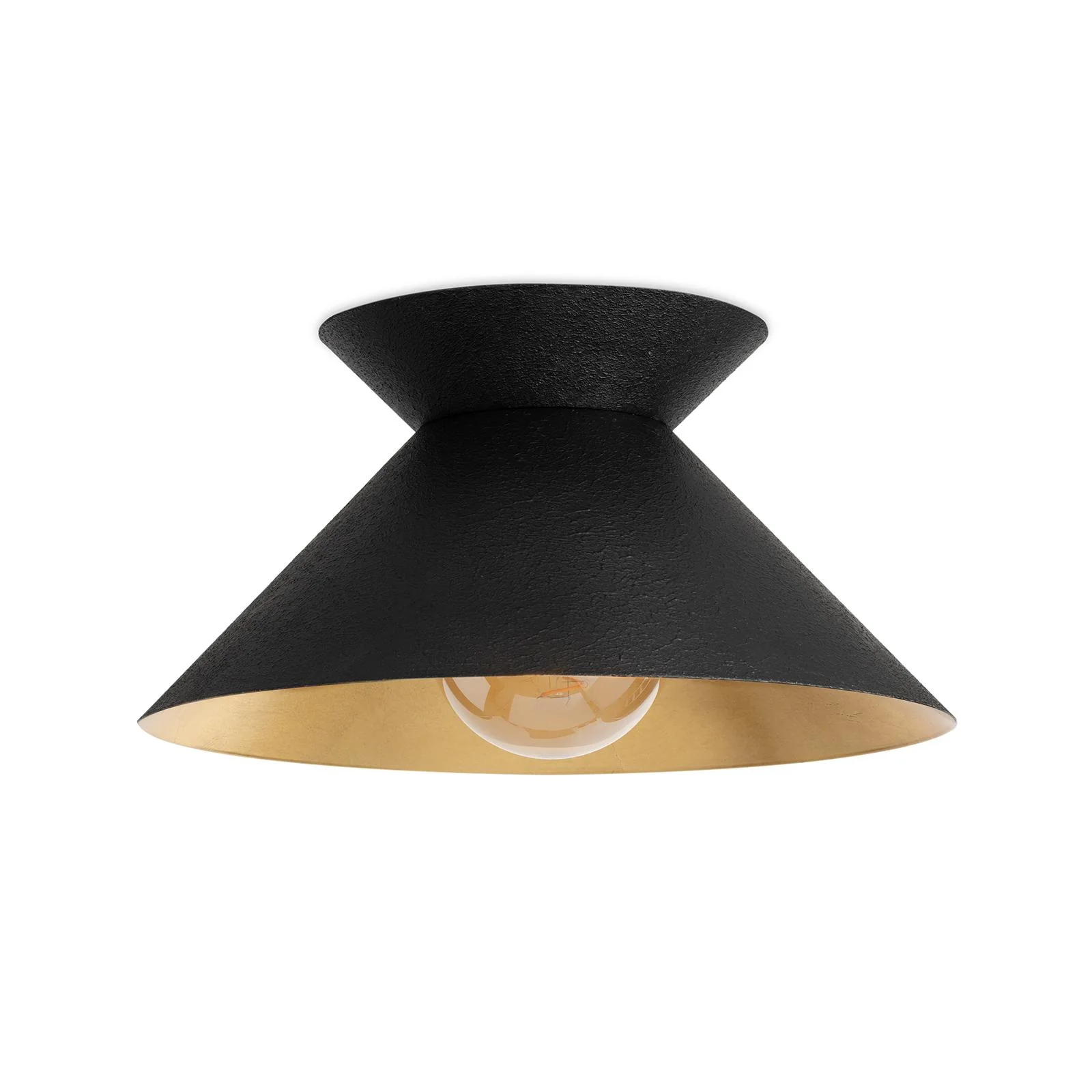 Viggo Flush Mount | Black and Gold - Image 2