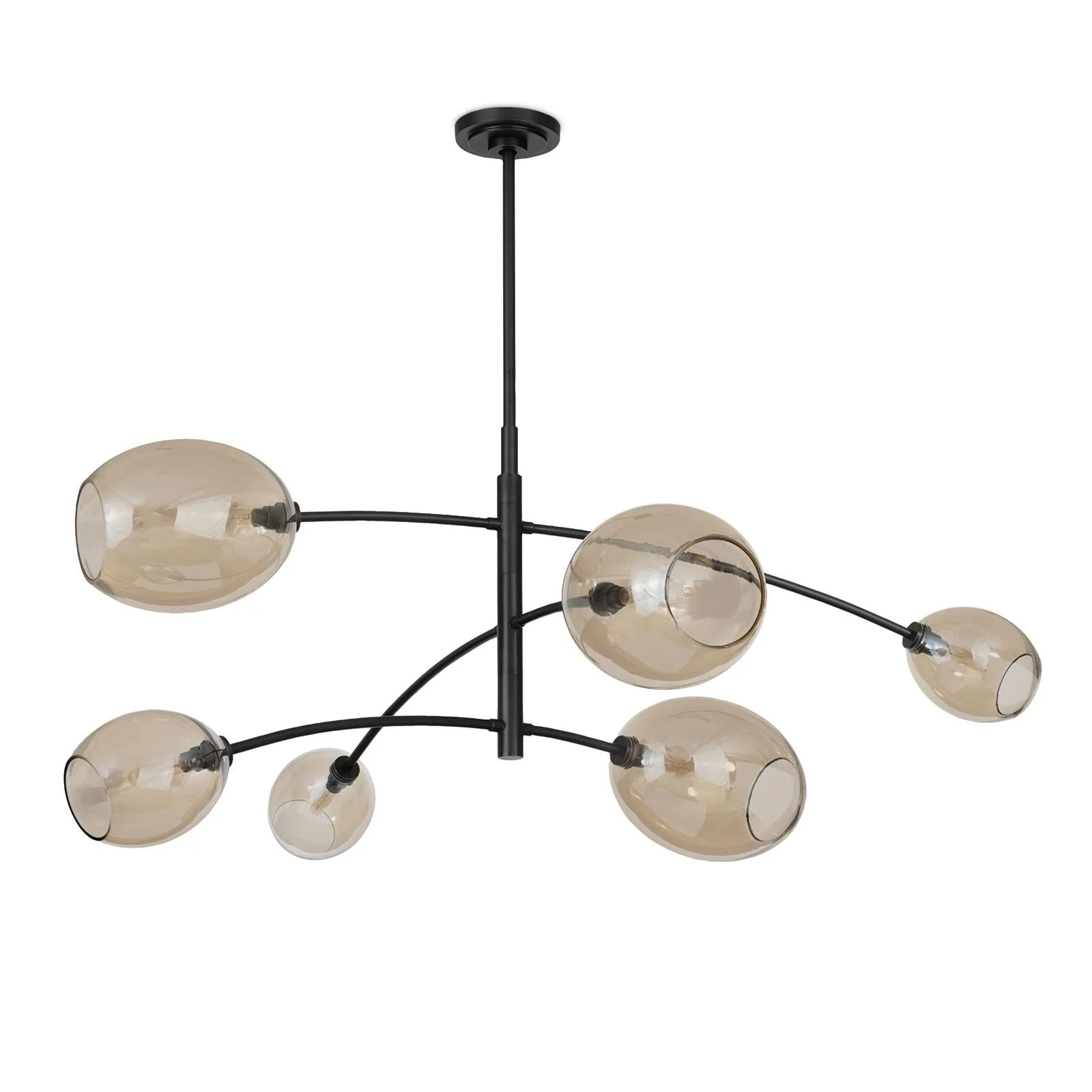 Artemis Chandelier | Oil Rubbed Bronze | Champagne Glass - Image 3