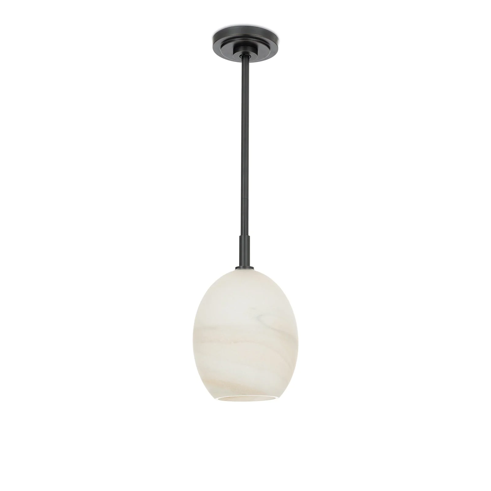 Artemis Pendant Single | Oil Rubbed Bronze | Alabaster Glass